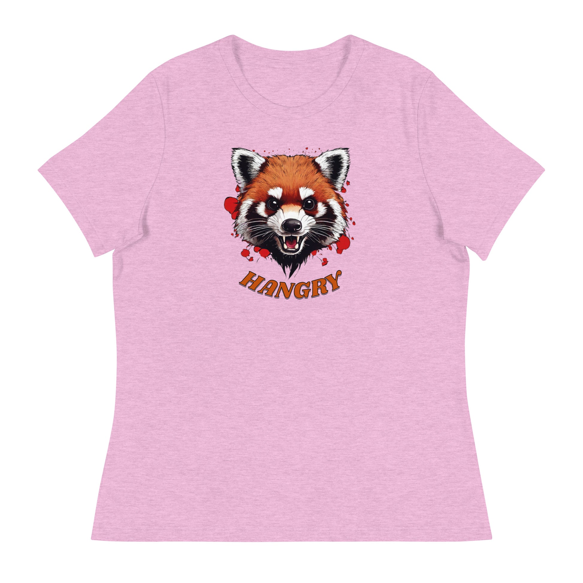 Hangry Women's Funny T-Shirt Heather Prism Lilac