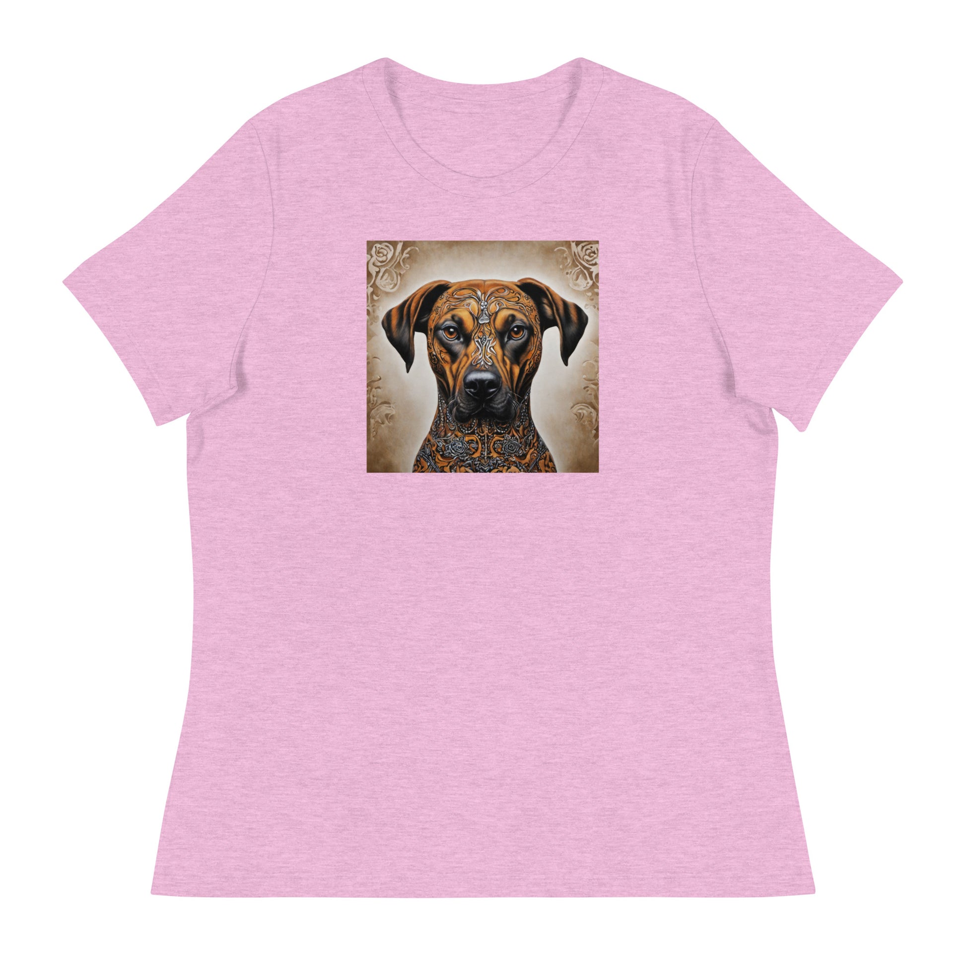 Decorative Dog Women's Animal T-Shirt Heather Prism Lilac