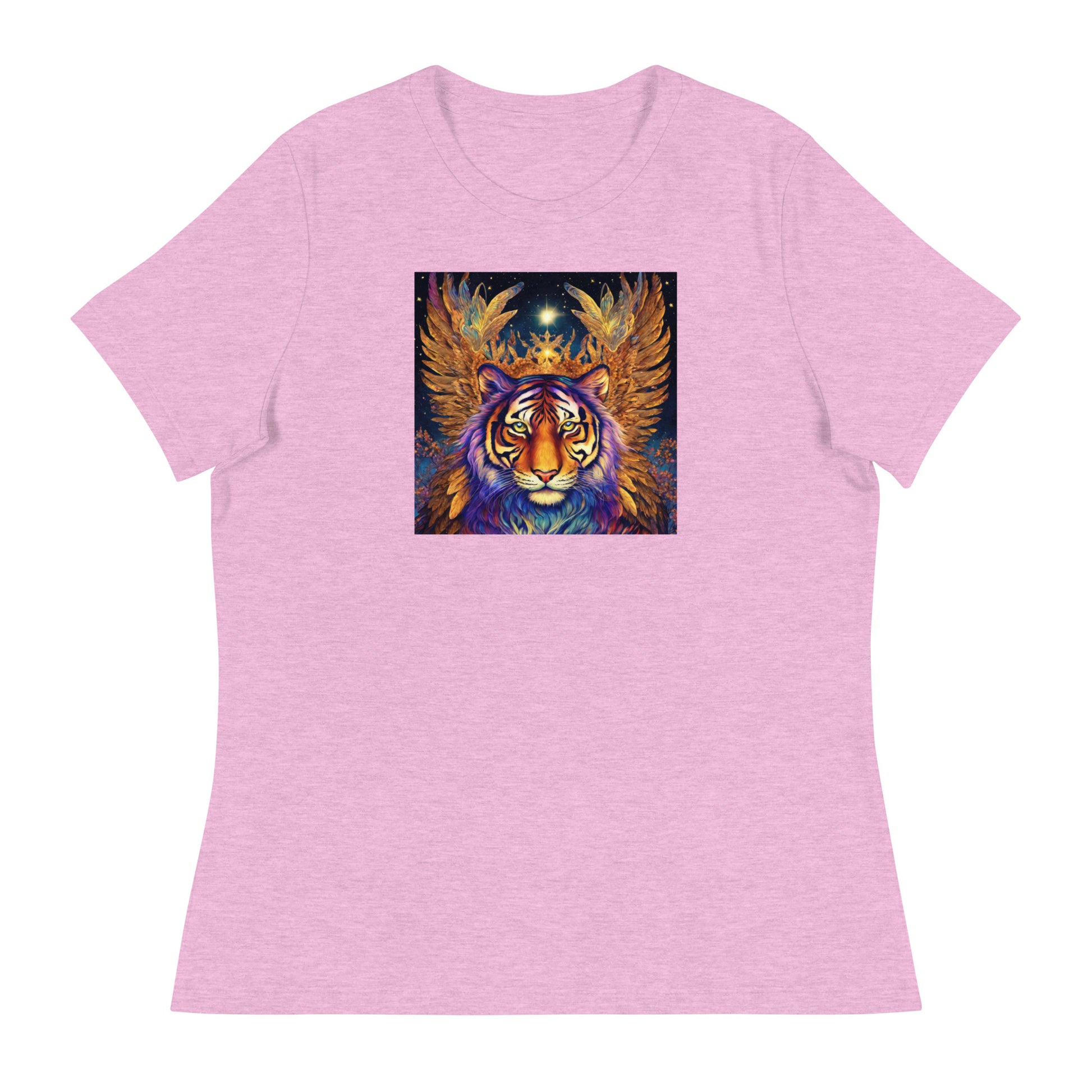 Beautiful Bengal Tiger Women's Animal Lover T-Shirt Heather Prism Lilac