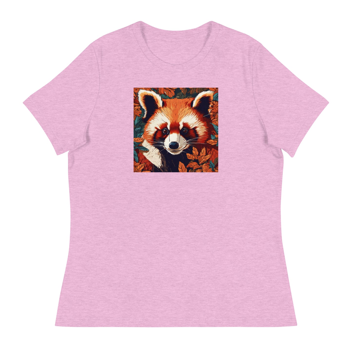 Red Panda Women's Animal Lover T-Shirt Heather Prism Lilac