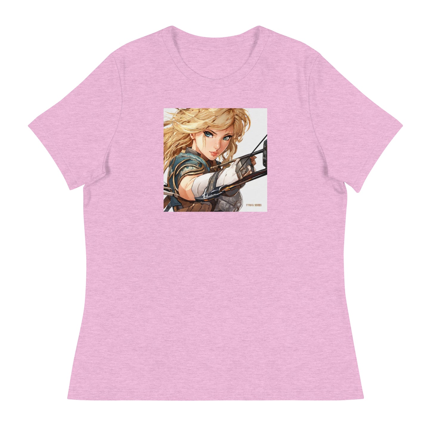 Fierce Shieldmaiden Women's Anime T-Shirt Heather Prism Lilac