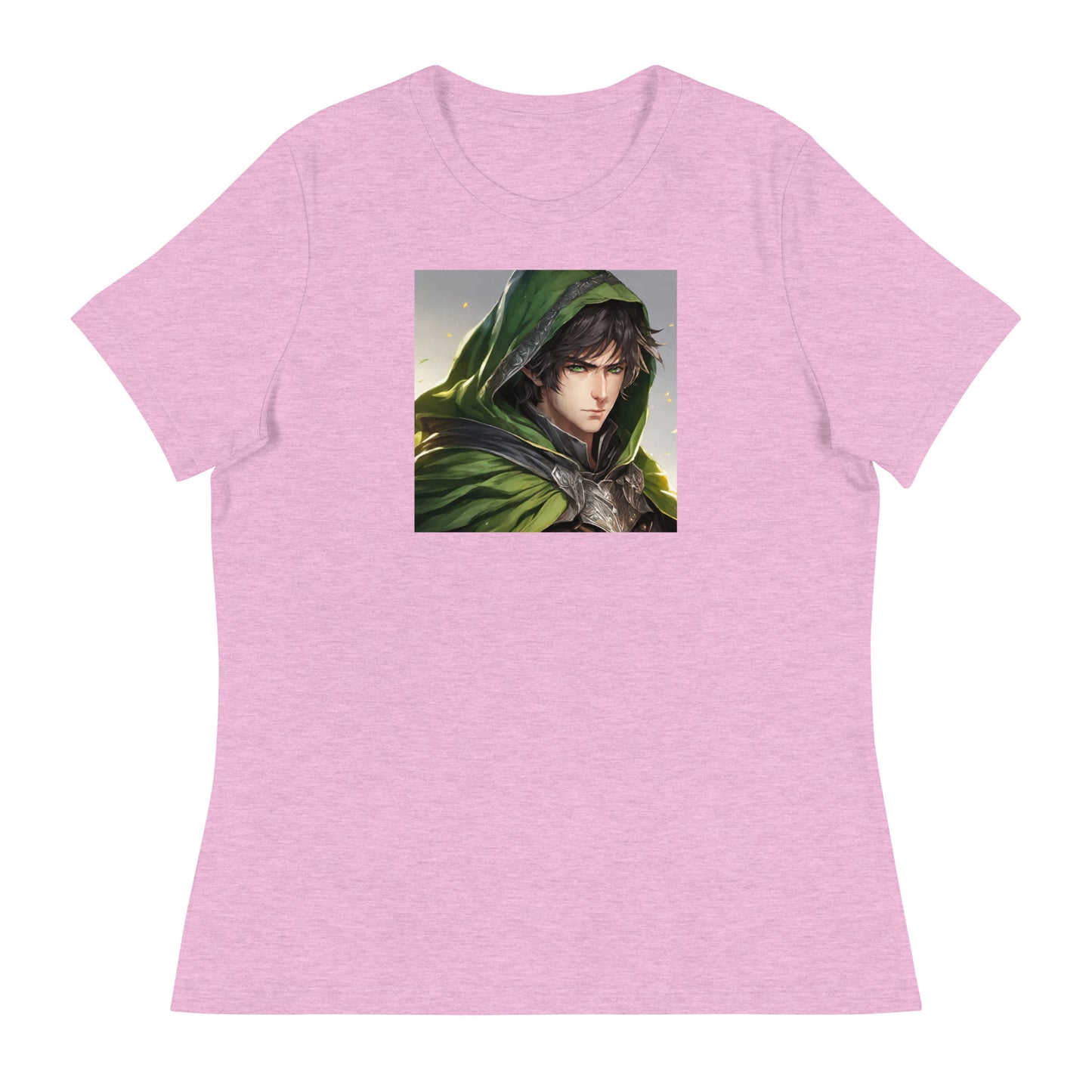 Elven Protector Women's Anime T-Shirt Heather Prism Lilac