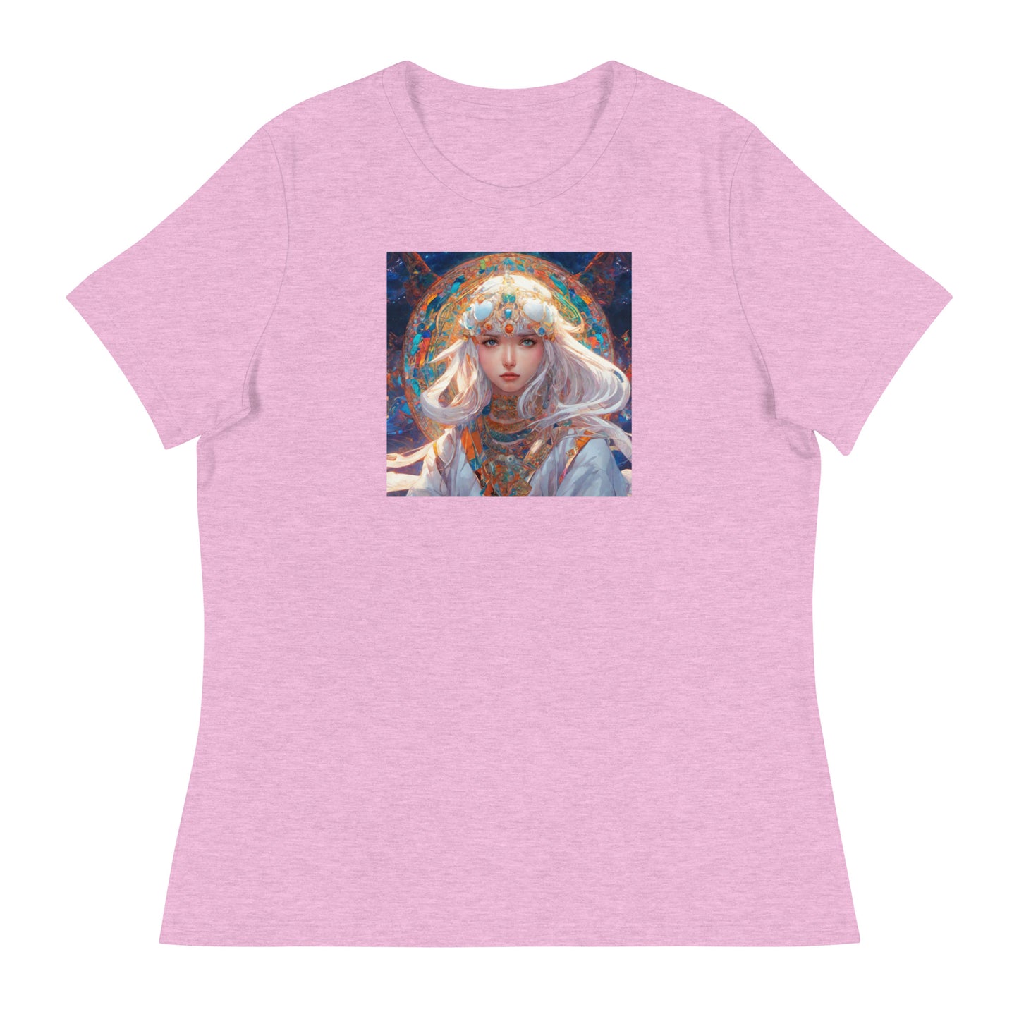 Mystical Mage Women's Anime T-Shirt Heather Prism Lilac