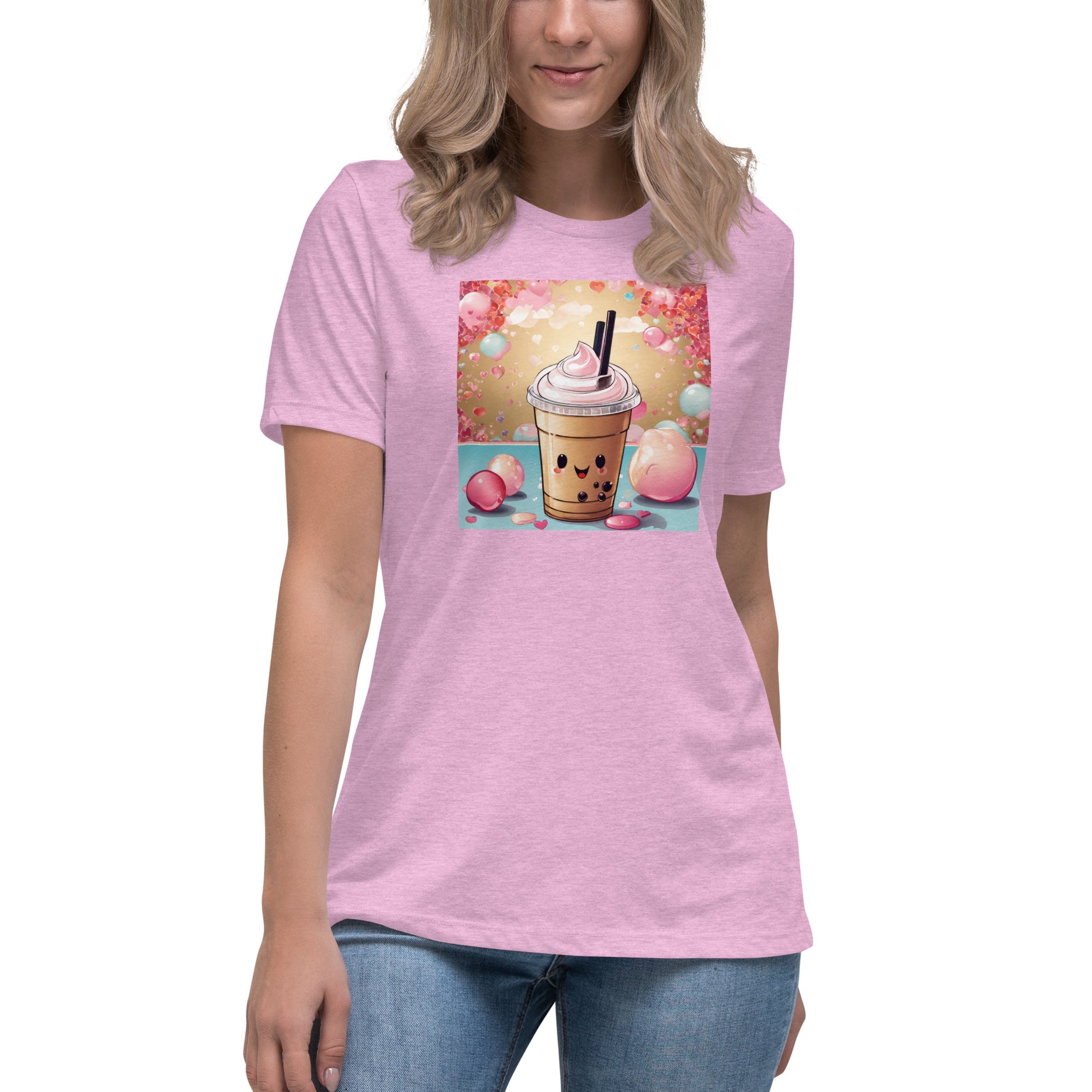 Cute Bubble Milk Tea Women's Boba T-Shirt