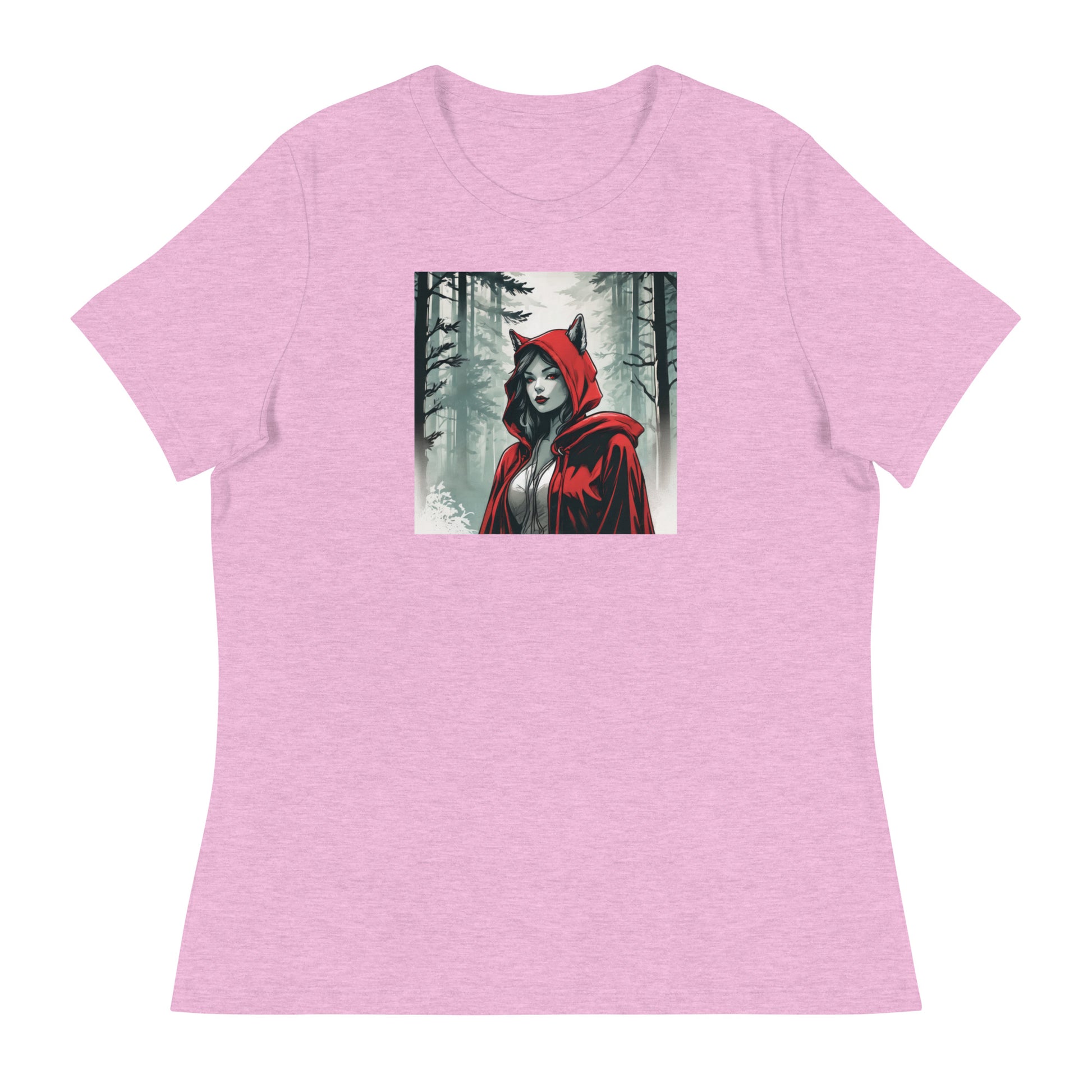 Modern Red Riding Hood Women's Fairy Tale T-Shirt Heather Prism Lilac