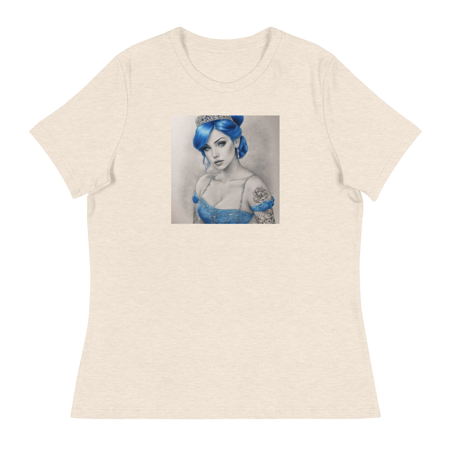 Cinderella with Tattoos T-Shirt Heather Prism Natural