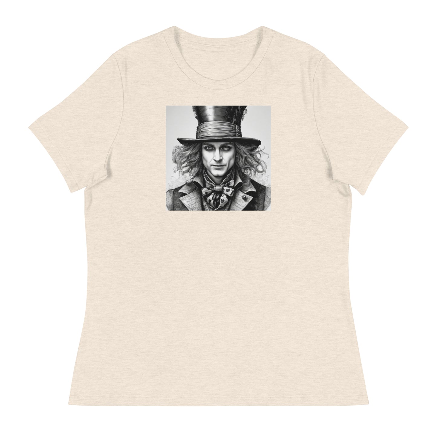 Serenely Eccentric Mad Hatter T-Shirt Heather Prism Natural