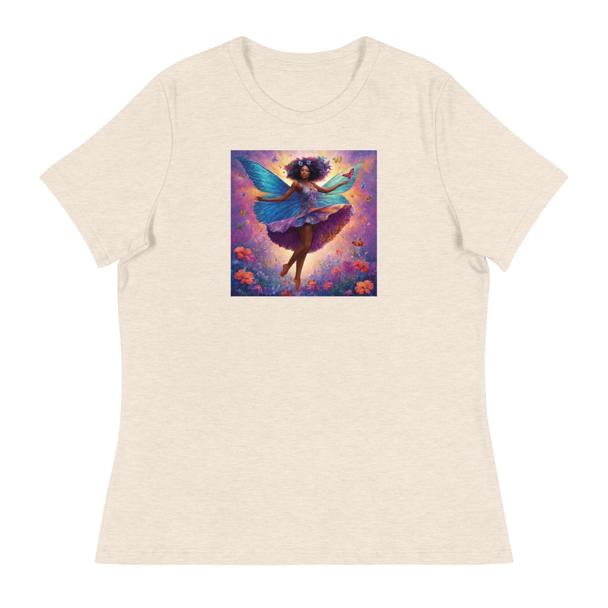 Peaceful Fairy Women's T-Shirt Heather Prism Natural