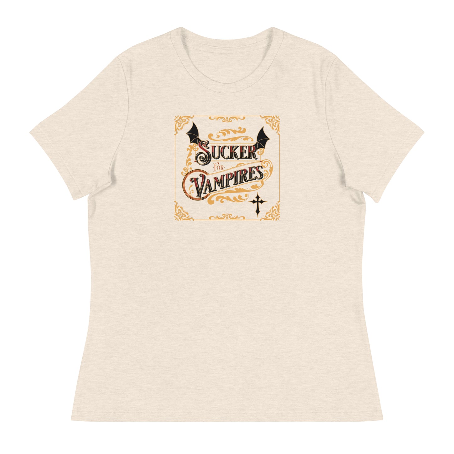 Sucker for Vampires Women's T-Shirt Heather Prism Natural