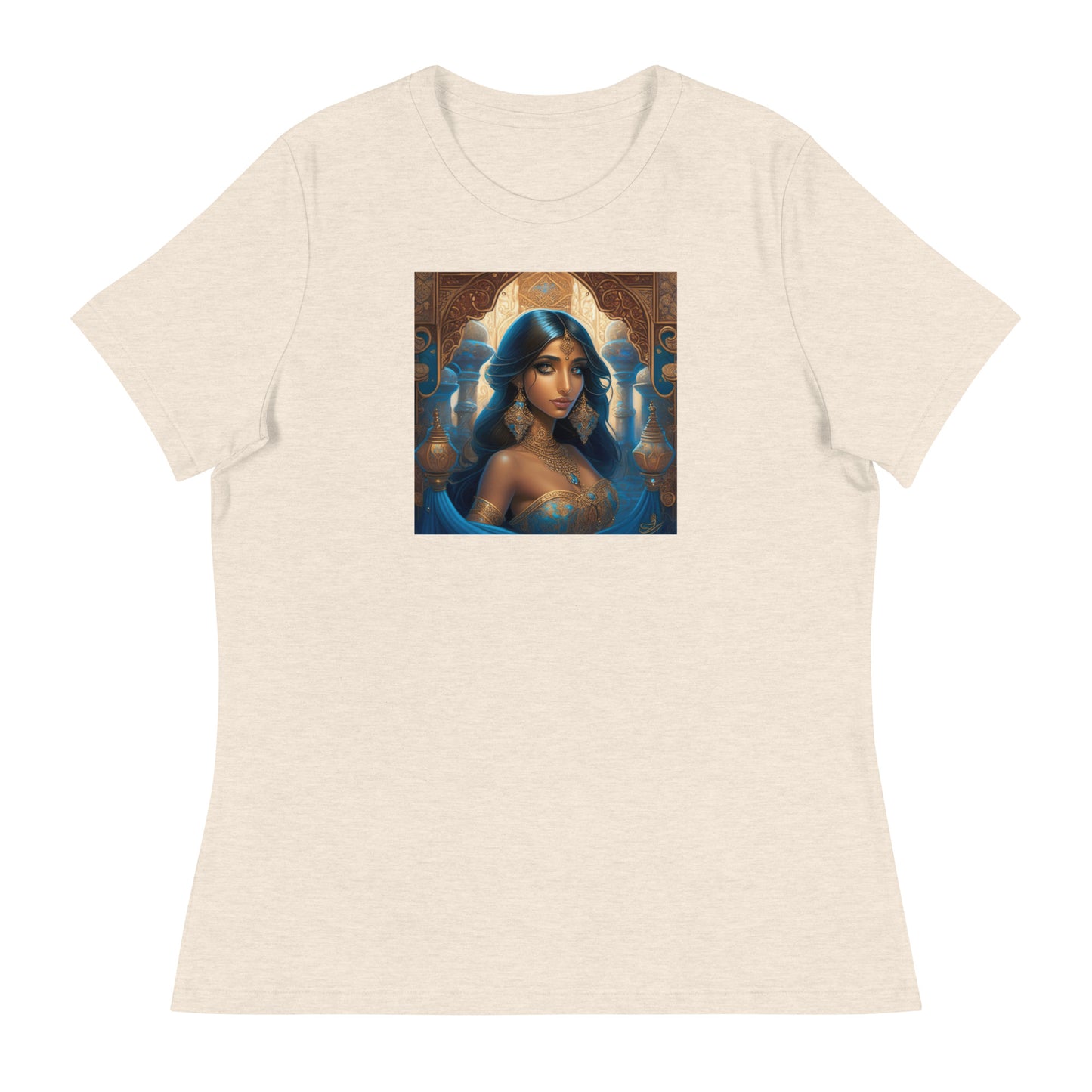 Princess Jasmine Women's T-Shirt Heather Prism Natural