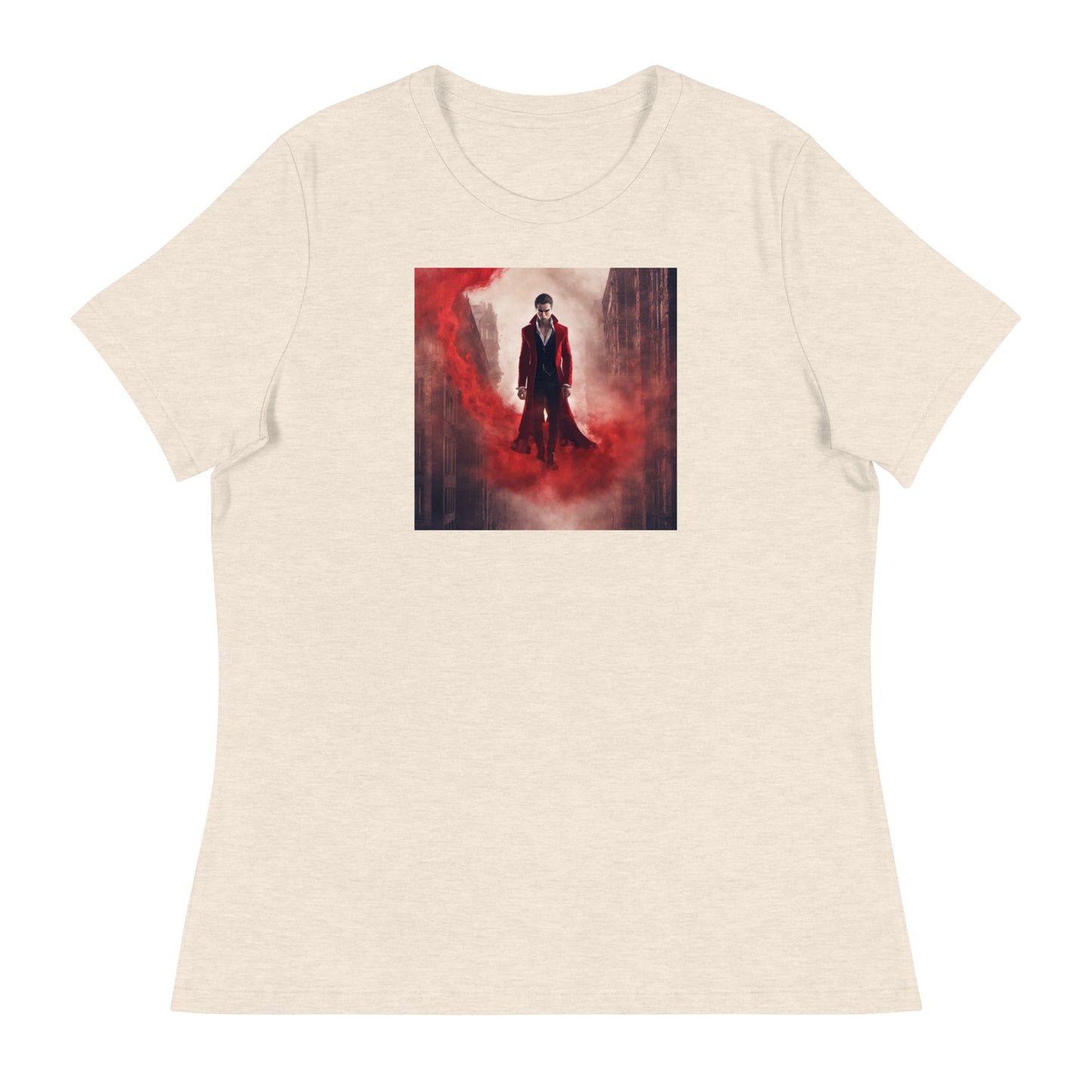 Vampire in Red Haze Women's Graphic Tee Heather Prism Natural