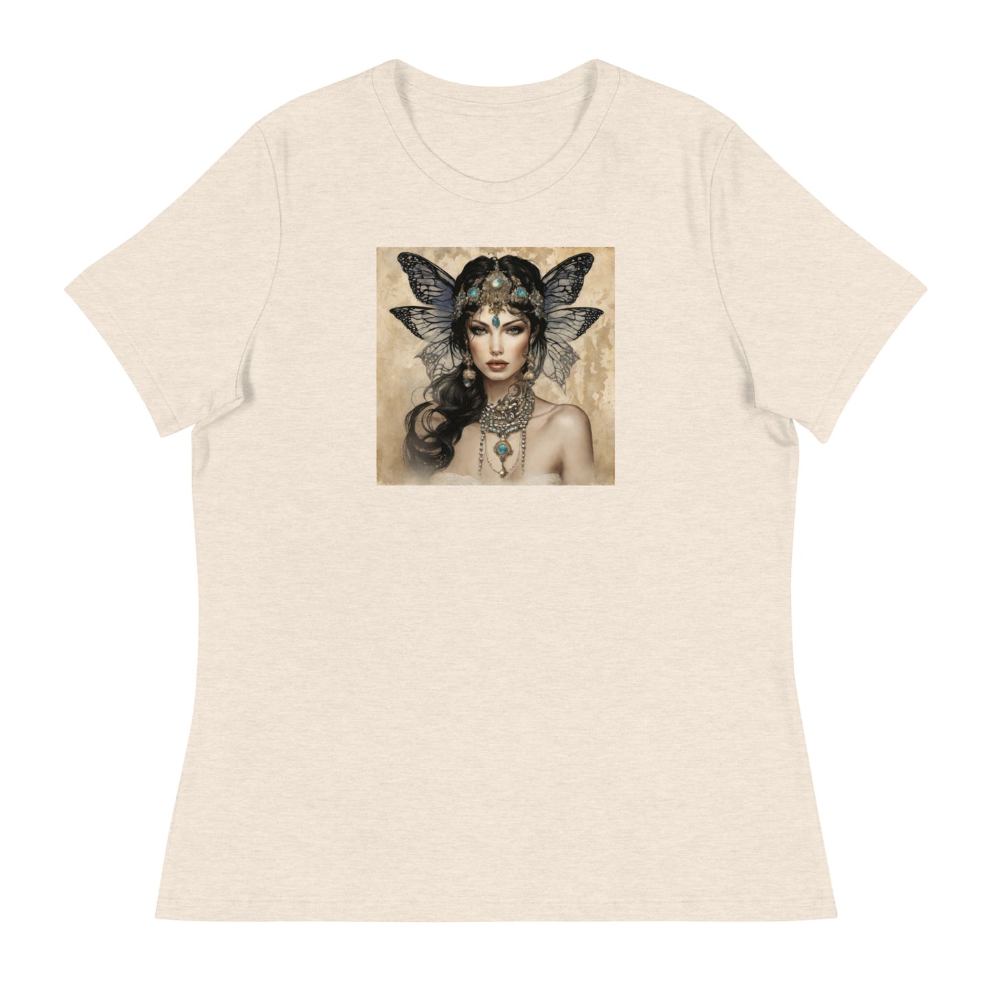 Alluring Fairy Women's Fantasy T-Shirt Heather Prism Natural