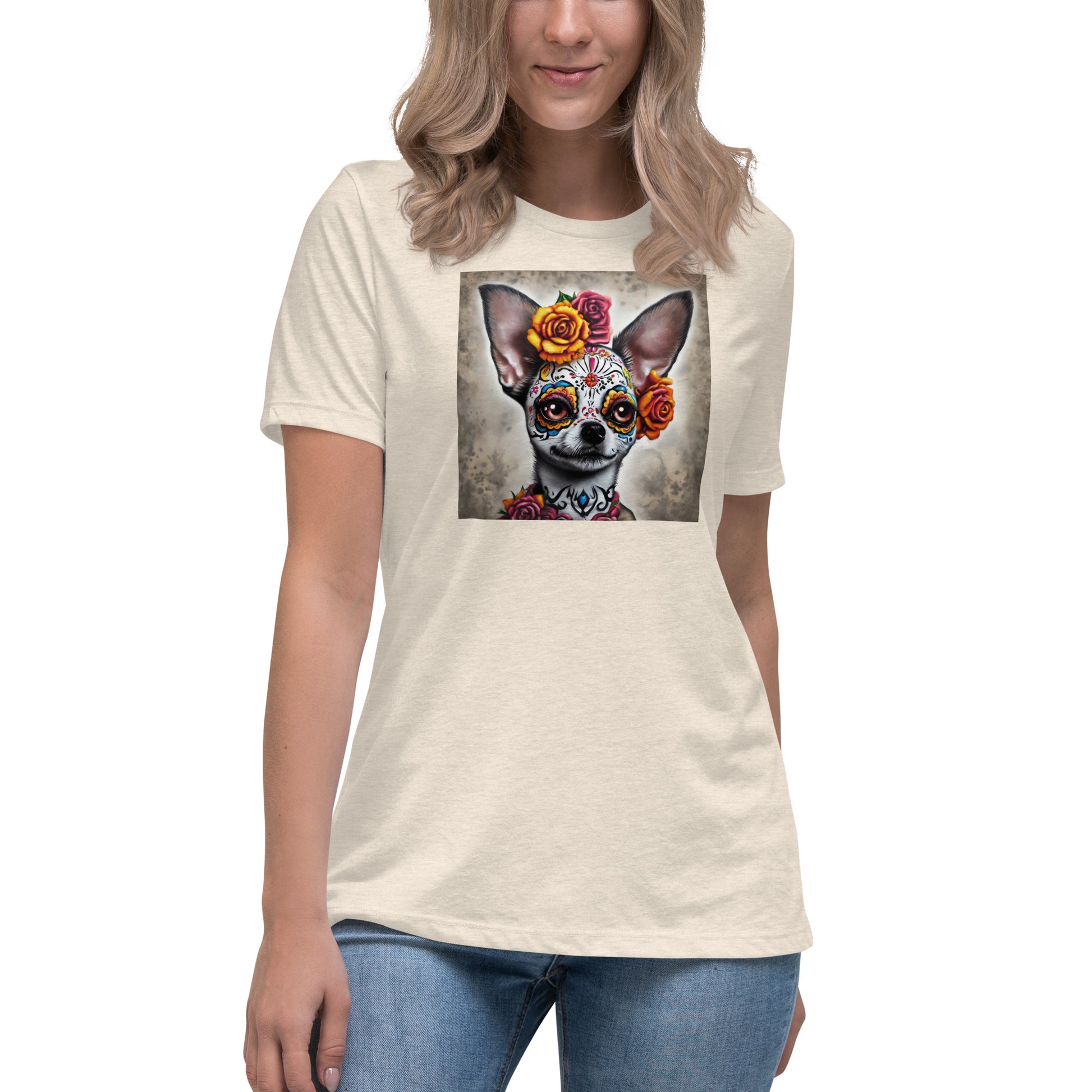 Day of the Dead Chihuahua Women's Dog Lover T-Shirt