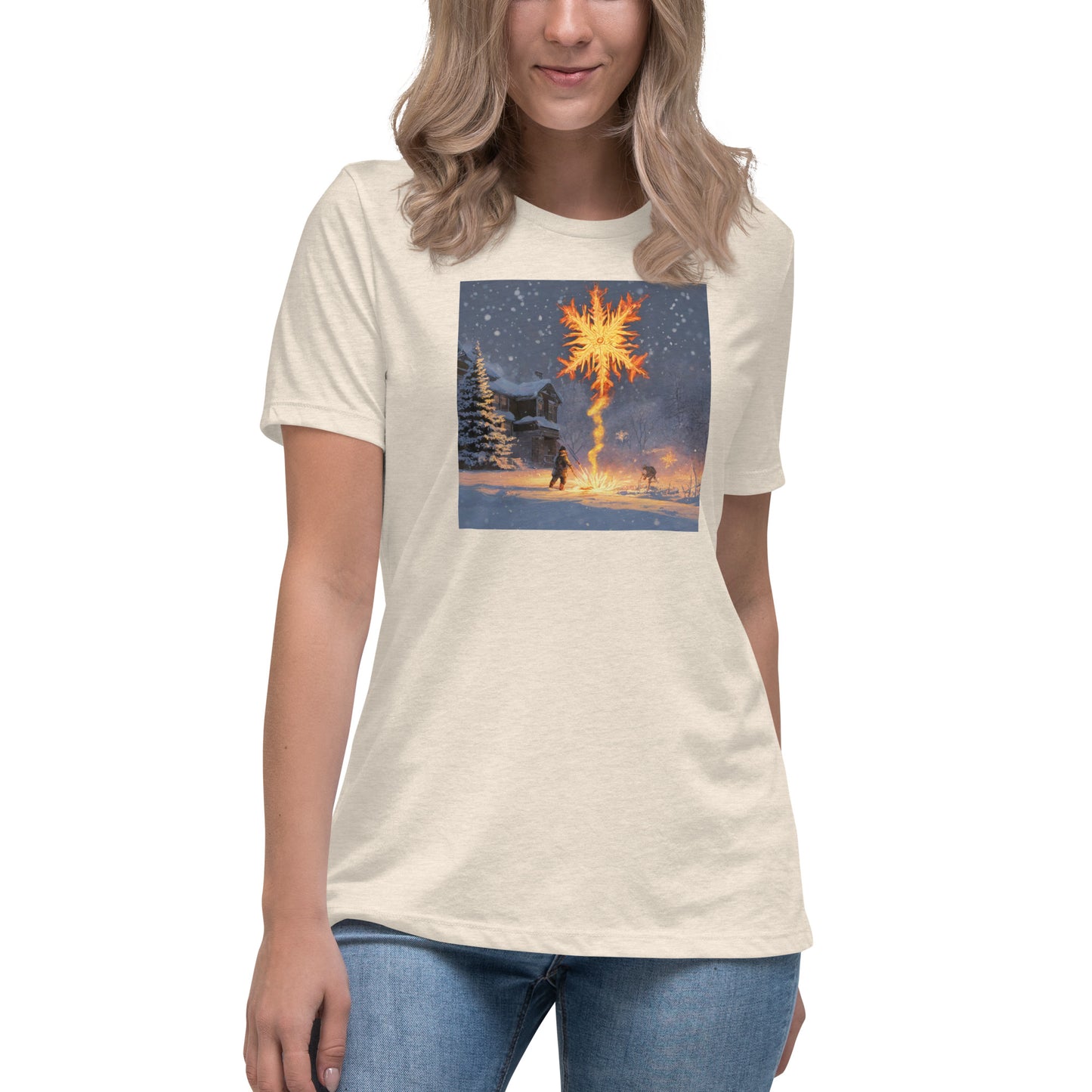 Fire from Ice Snowflake Women's Anime T-Shirt