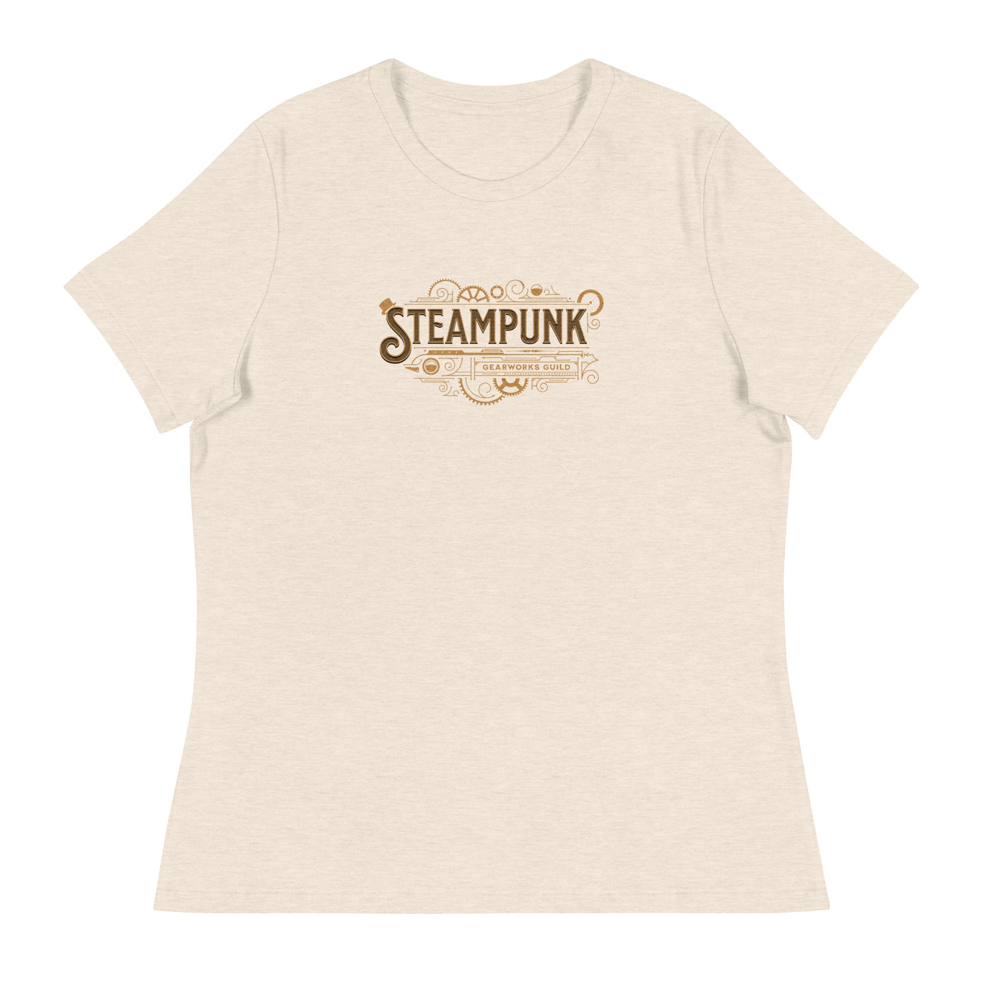 Steampunk Gearworks Guild Women's T-Shirt Heather Prism Natural