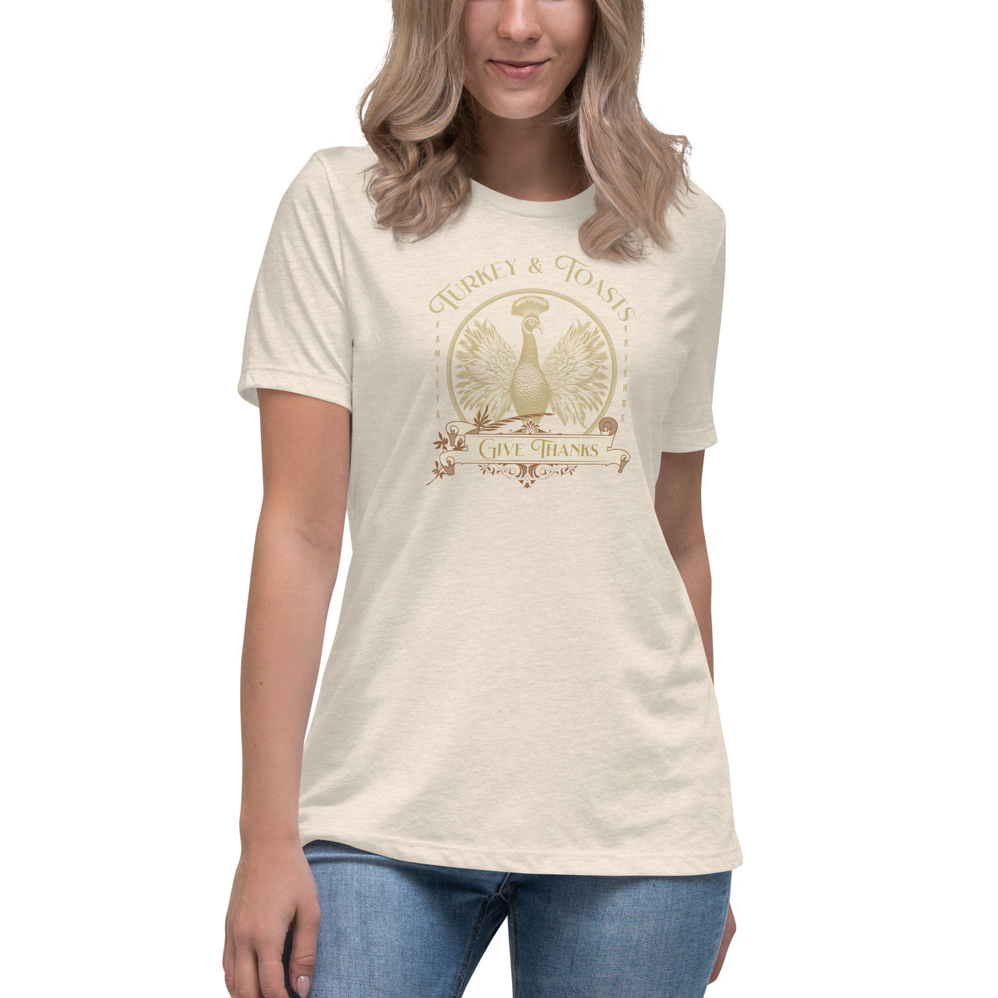 Turkey & Toasts Give Thanks Women's T-Shirt