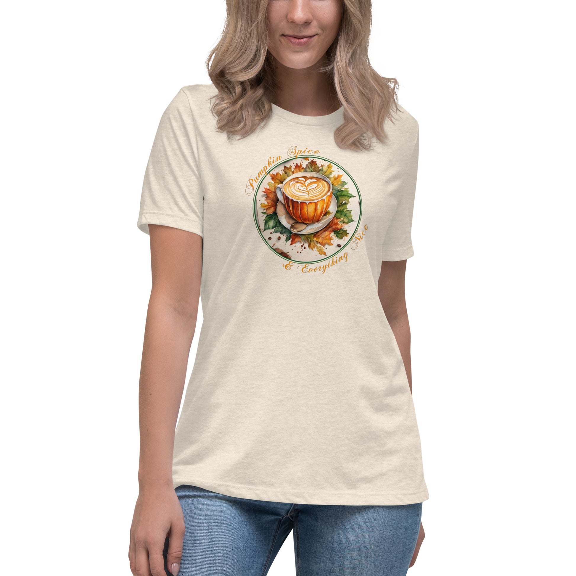 Pumpkin Spice & Everything Nice Women's Fall T-Shirt