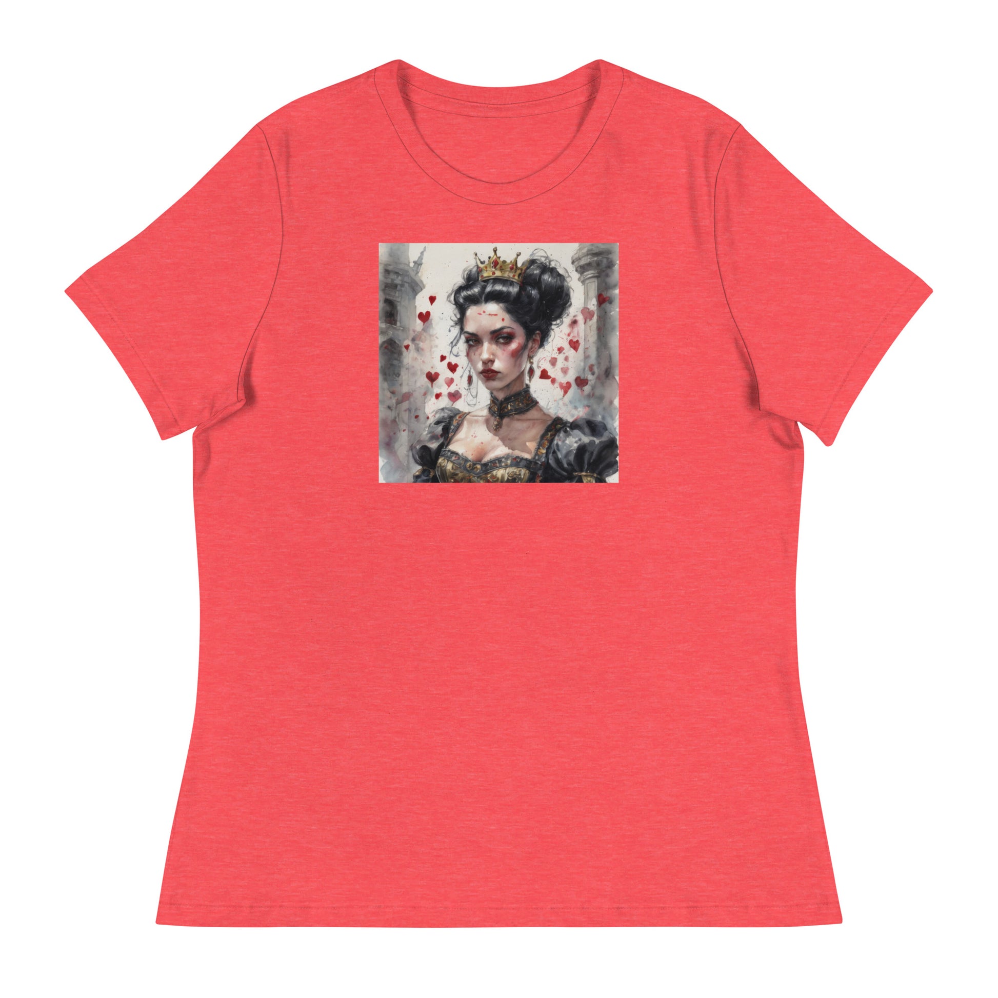 Queen of Hearts Women's T-Shirt Heather Red