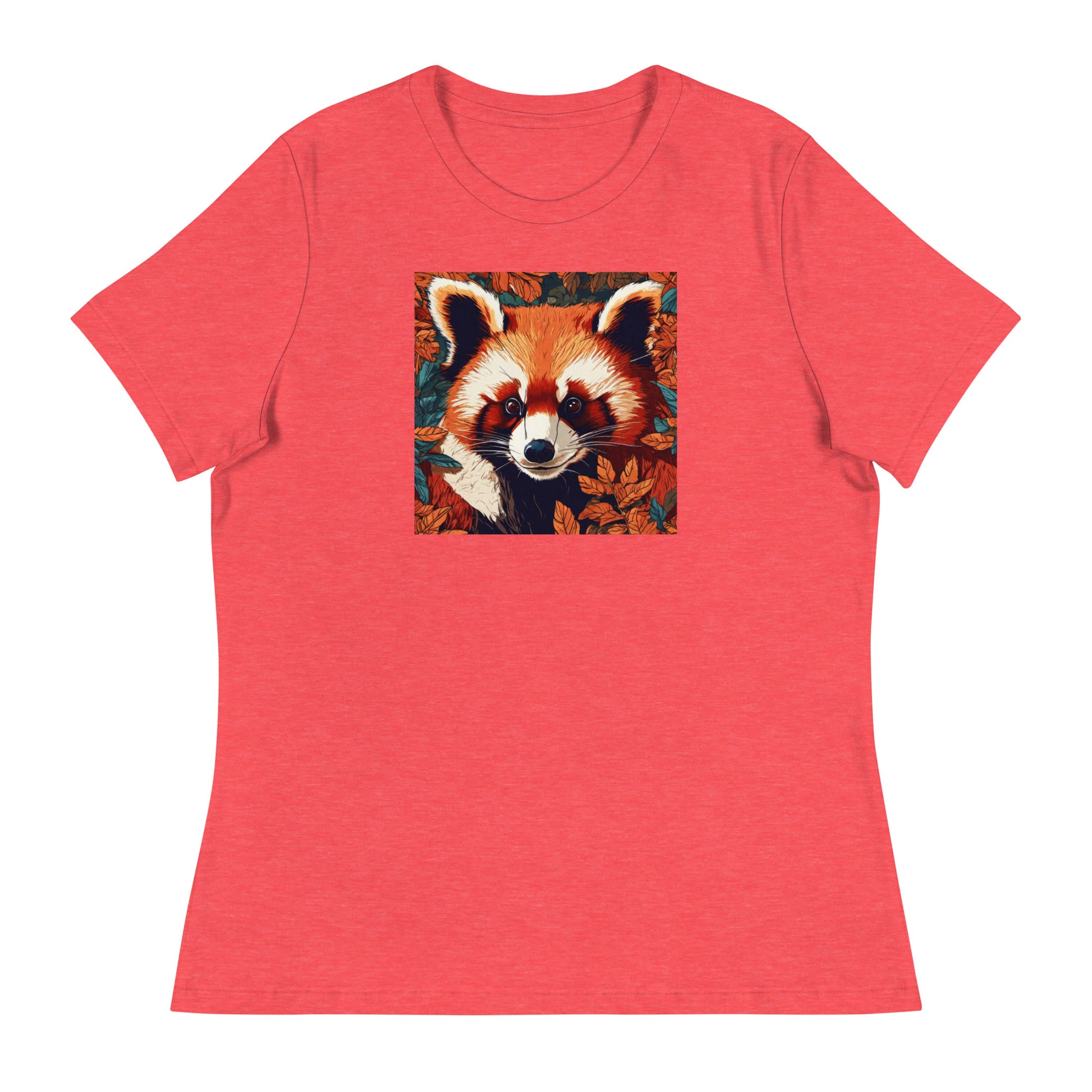 Red Panda Women's Animal Lover T-Shirt Heather Red