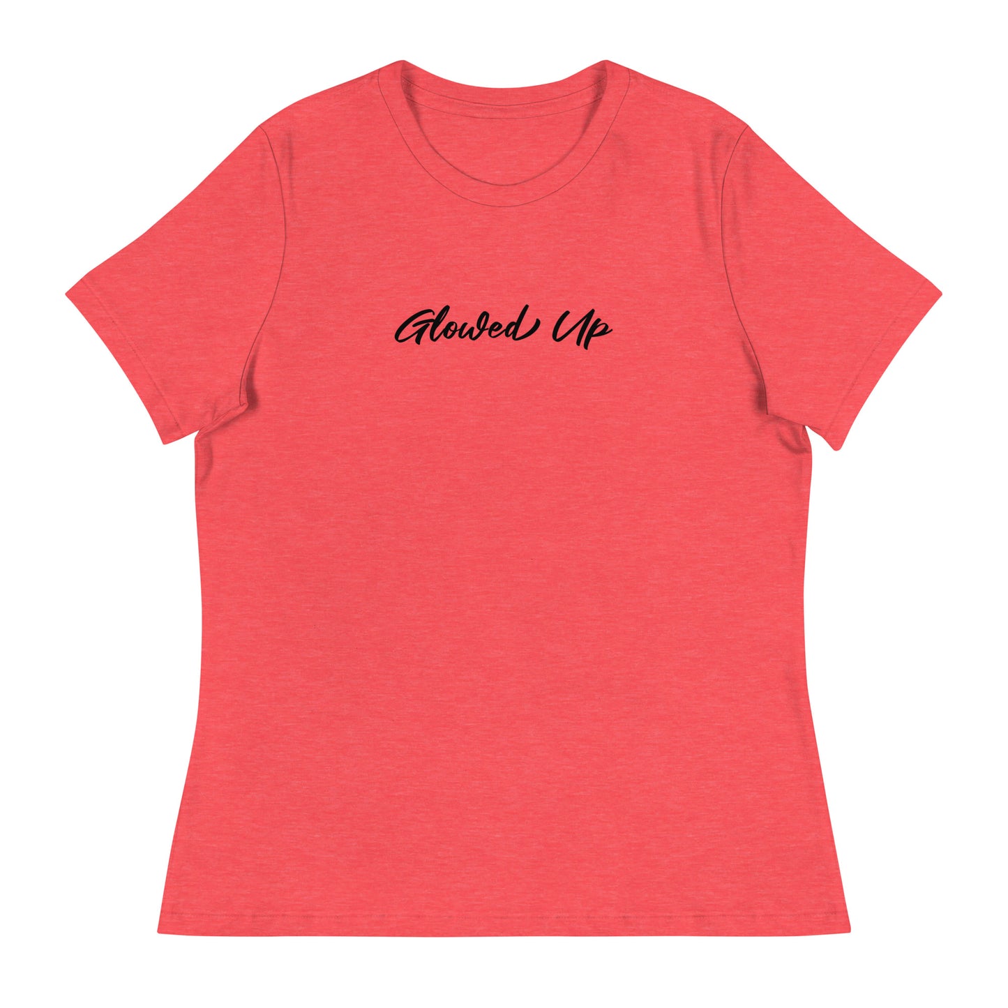 Women's Glowed Up T-Shirt Heather Red