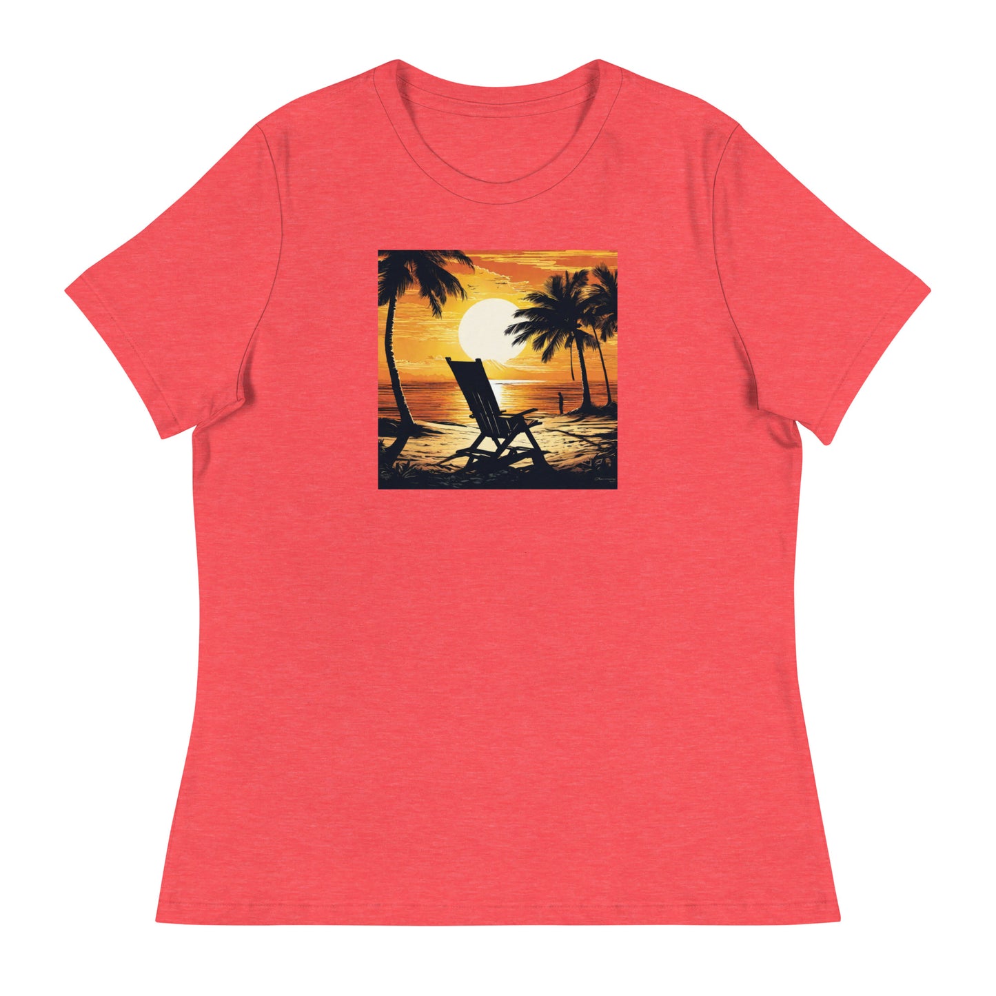 Summer Paradise Women's T-Shirt Heather Red