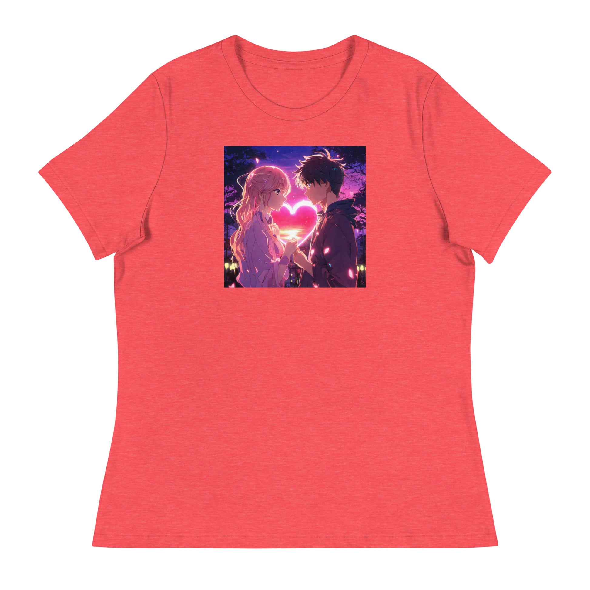 Women's Valentine's Day Love T-Shirt Heather Red