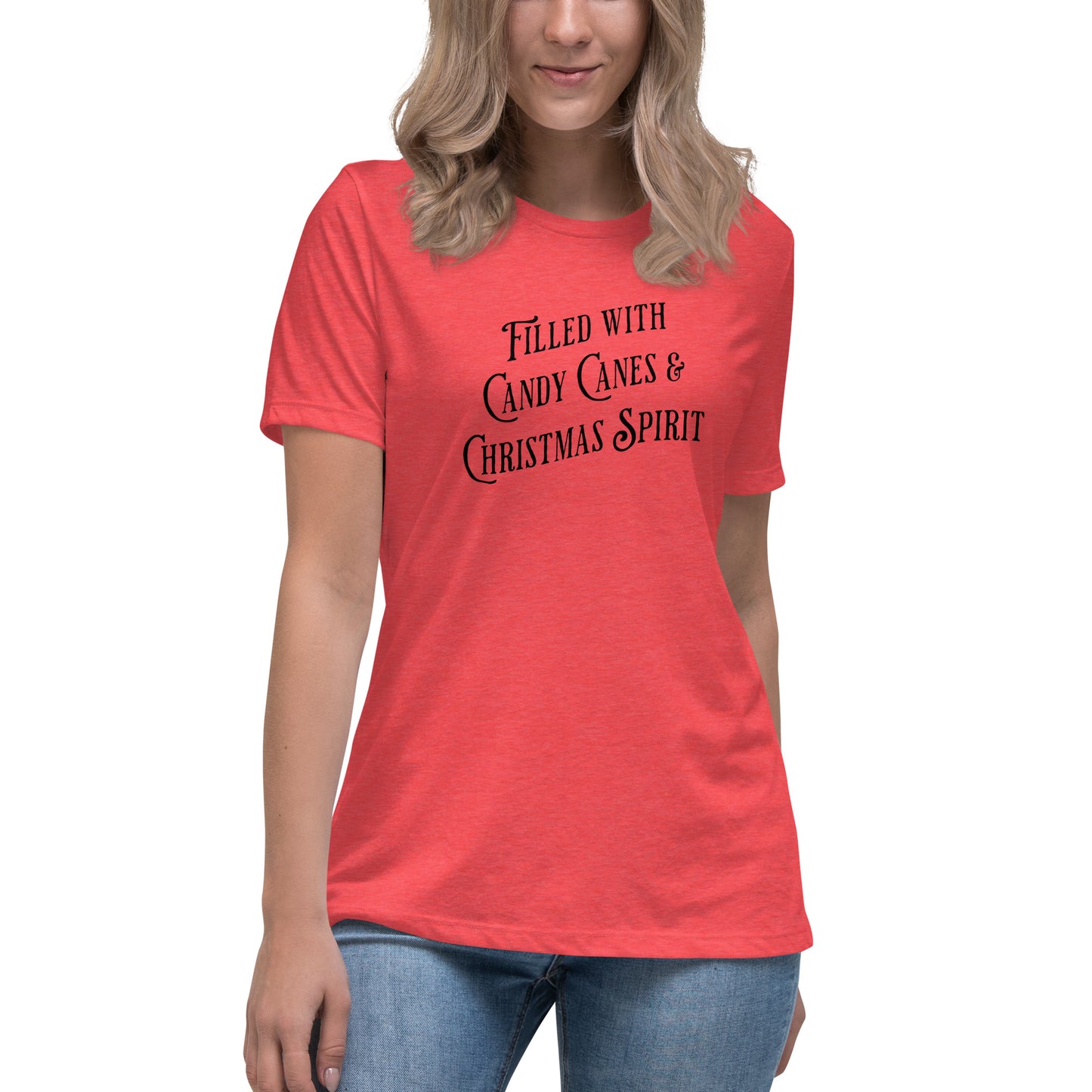 Filled with Candy Canes and Christmas Spirit Women's Holiday T-Shirt