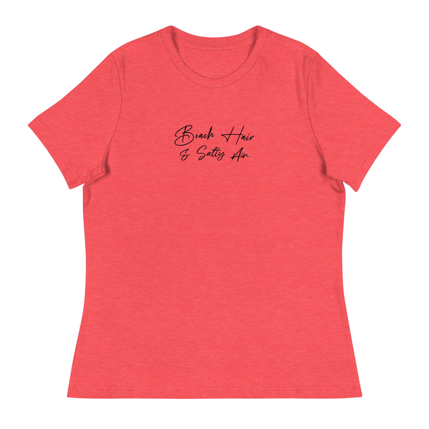 Beach Hair & Salty Air Women's Summer T-Shirt Heather Red