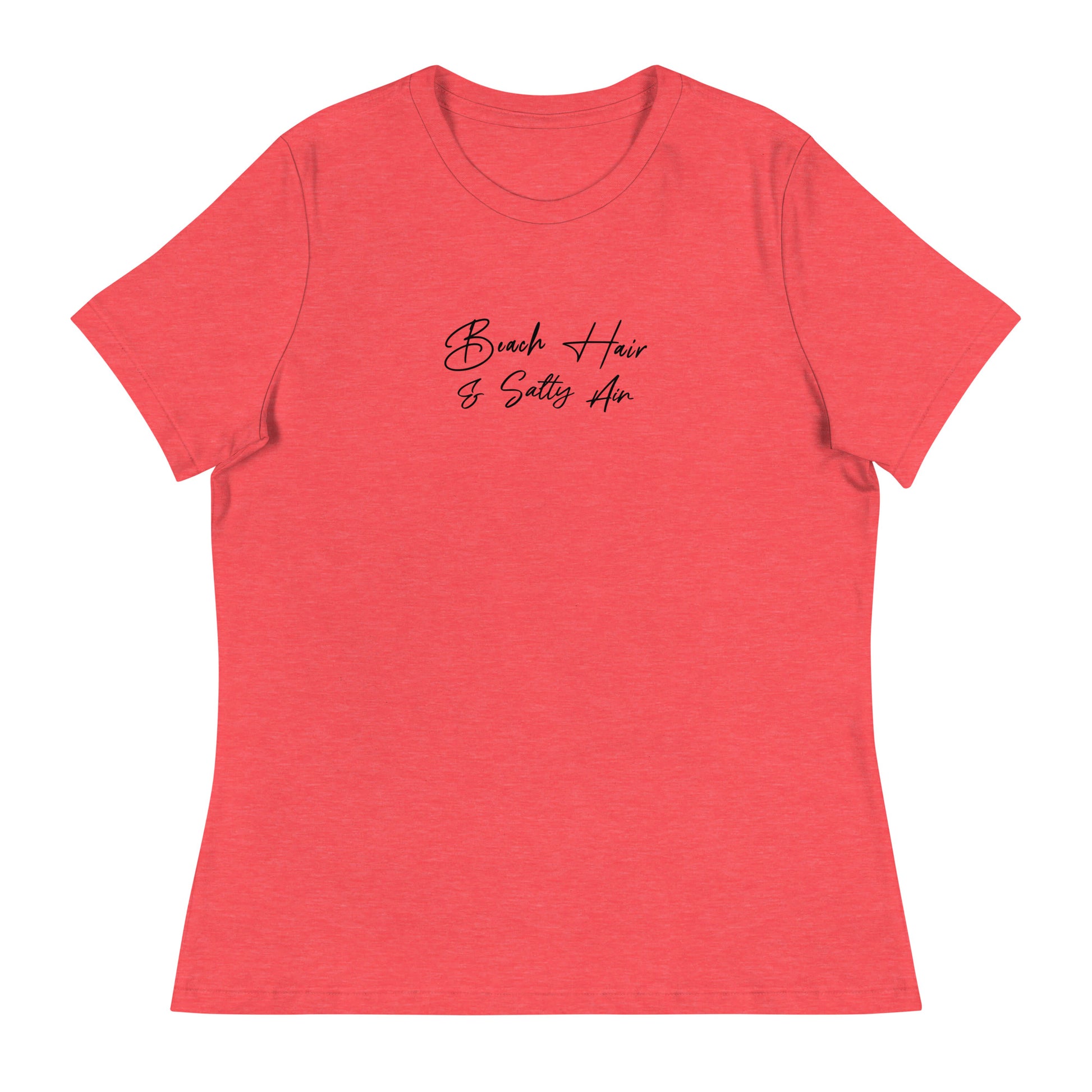 Beach Hair & Salty Air Women's Summer T-Shirt Heather Red