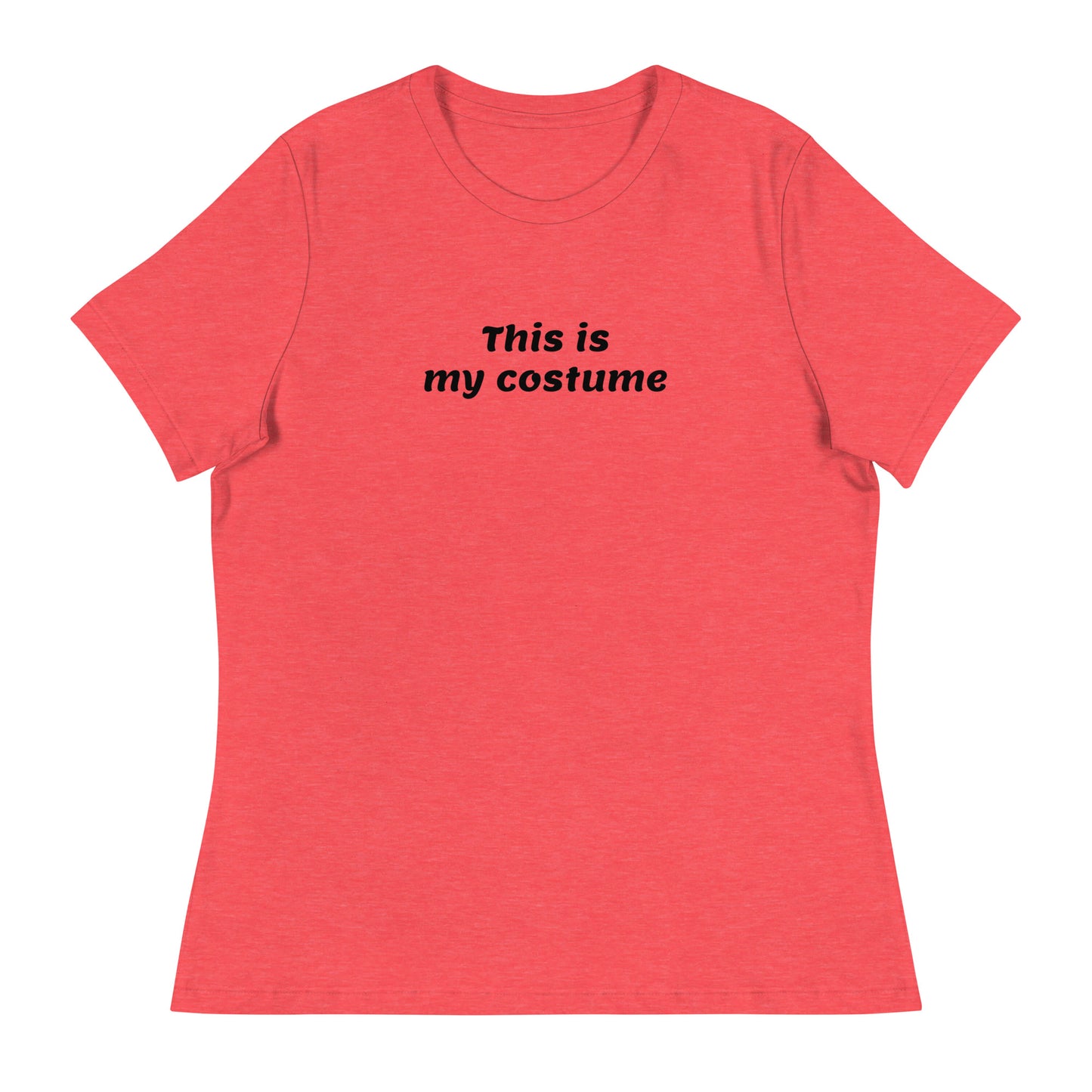 This is my Costume Women's Funny Halloween T-Shirt Heather Red