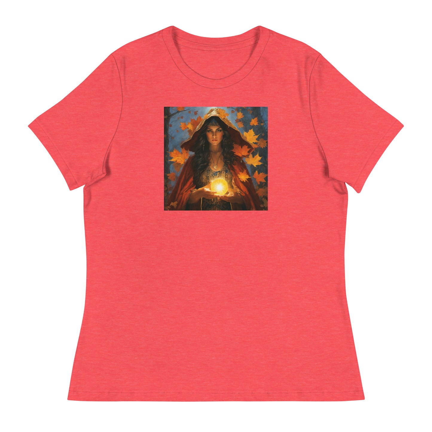 Autumn Gypsy Women's Fall T-Shirt Heather Red