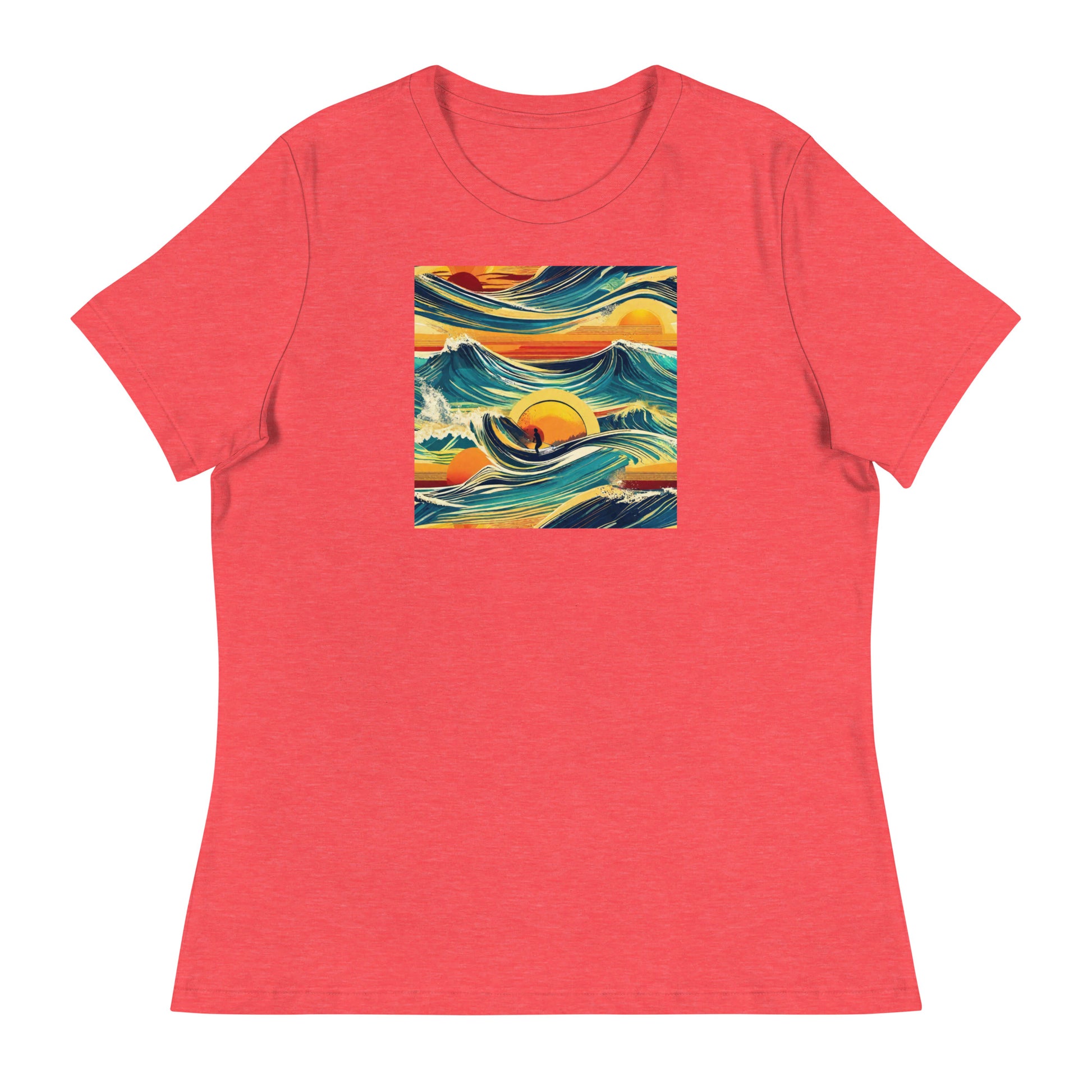 Surf's Up Women's T-Shirt Heather Red