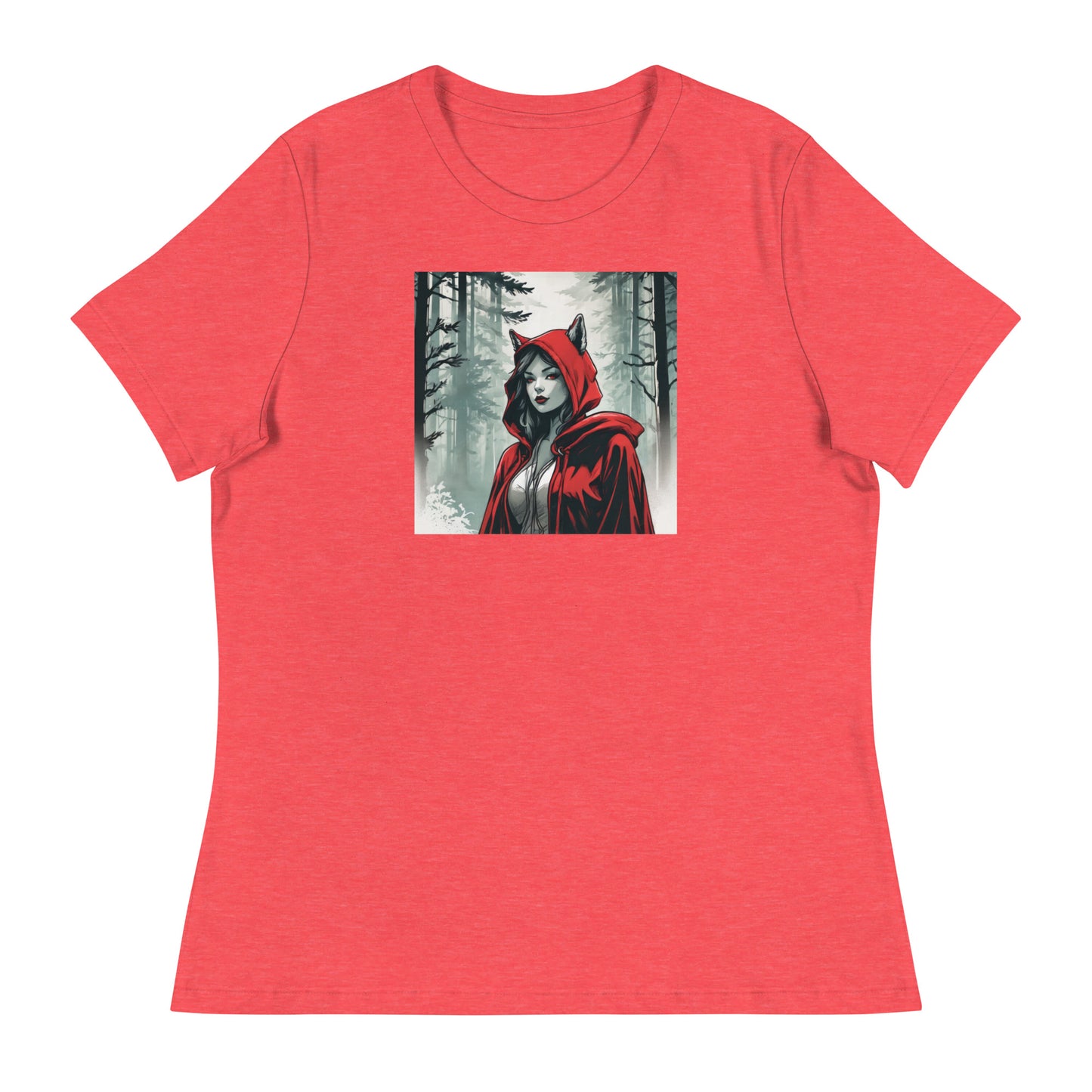 Modern Red Riding Hood Women's Fairy Tale T-Shirt Heather Red