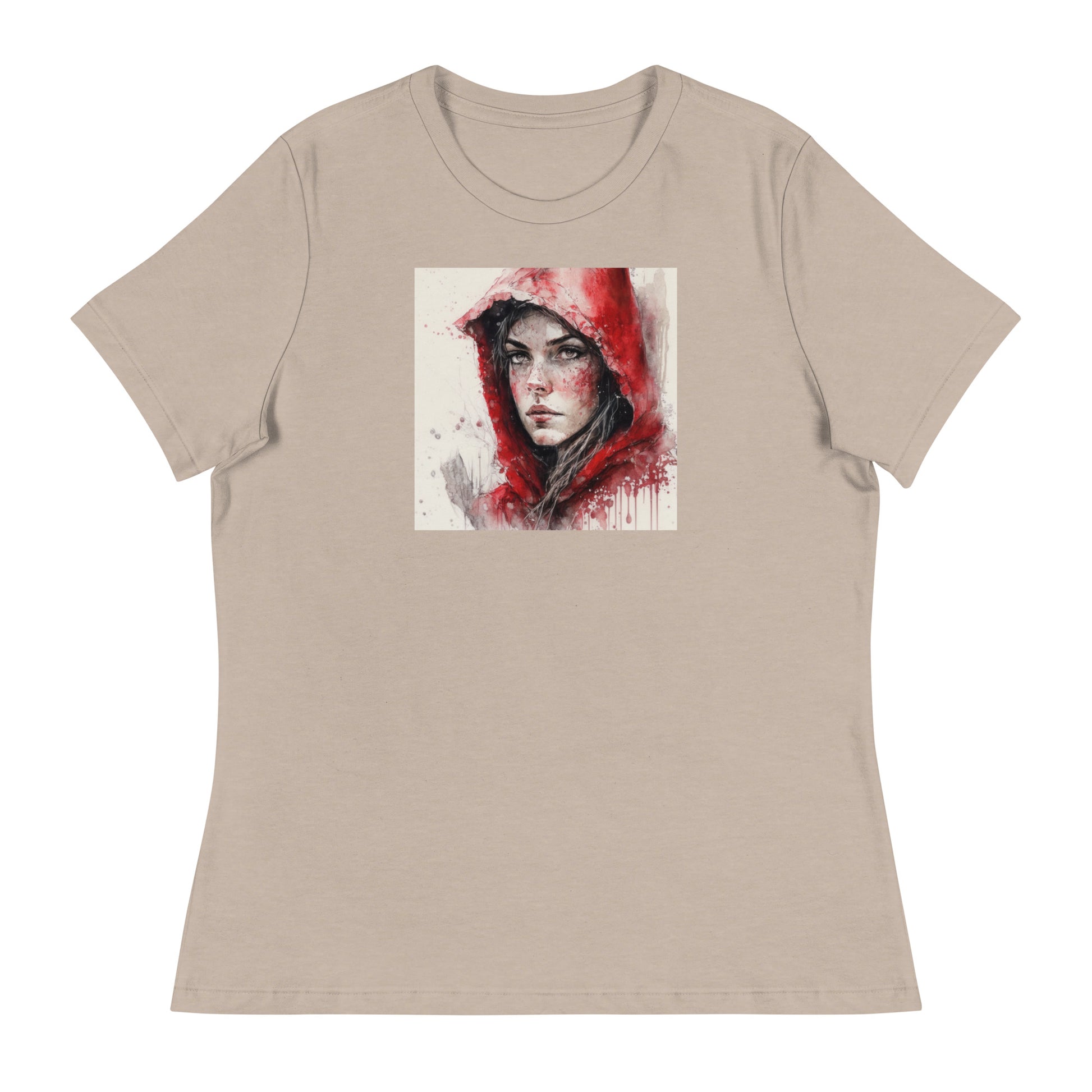 Little Red Riding Hood Portrait Women's T-Shirt Heather Stone