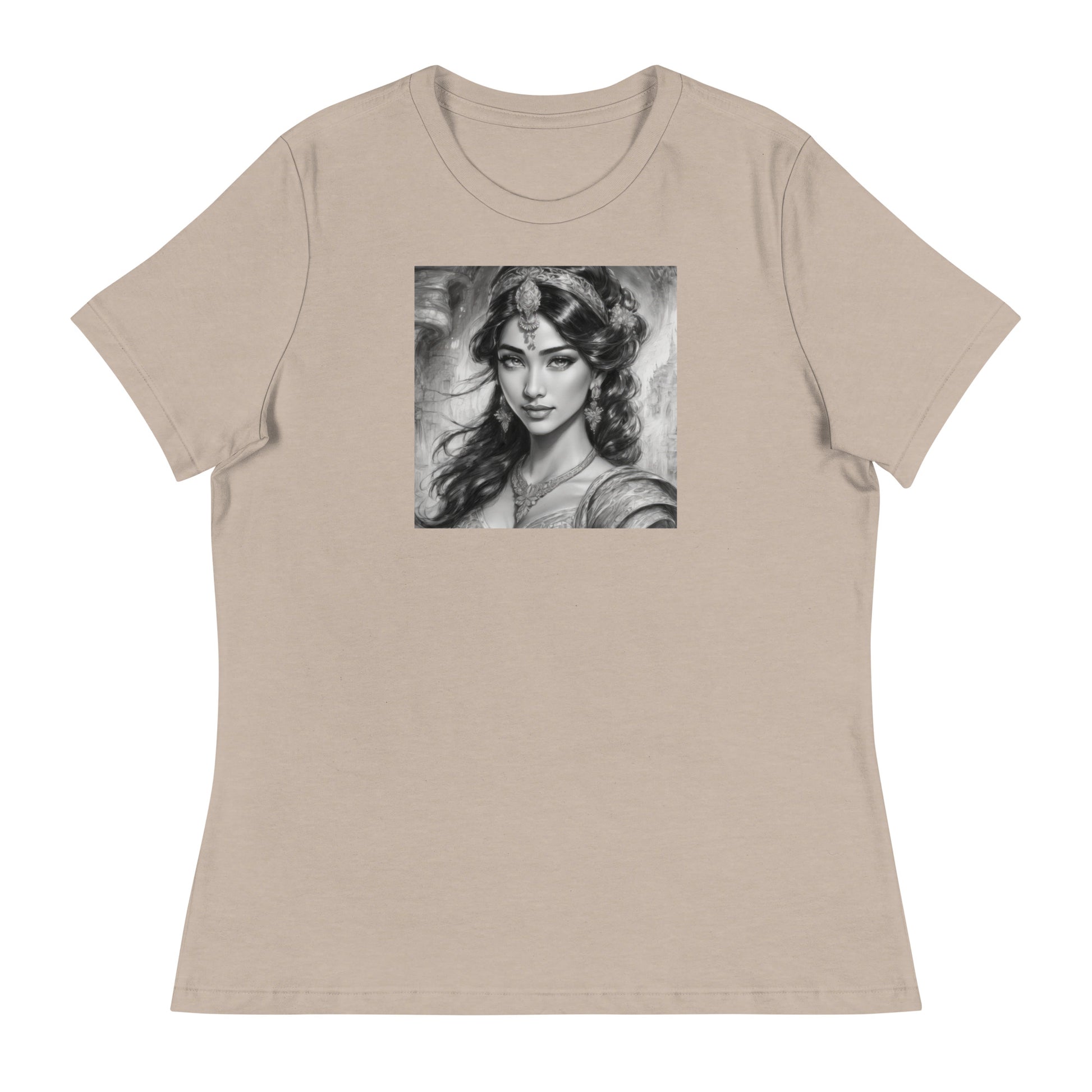 Princess Jasmine Pencil Sketch Women's T-Shirt Heather Stone