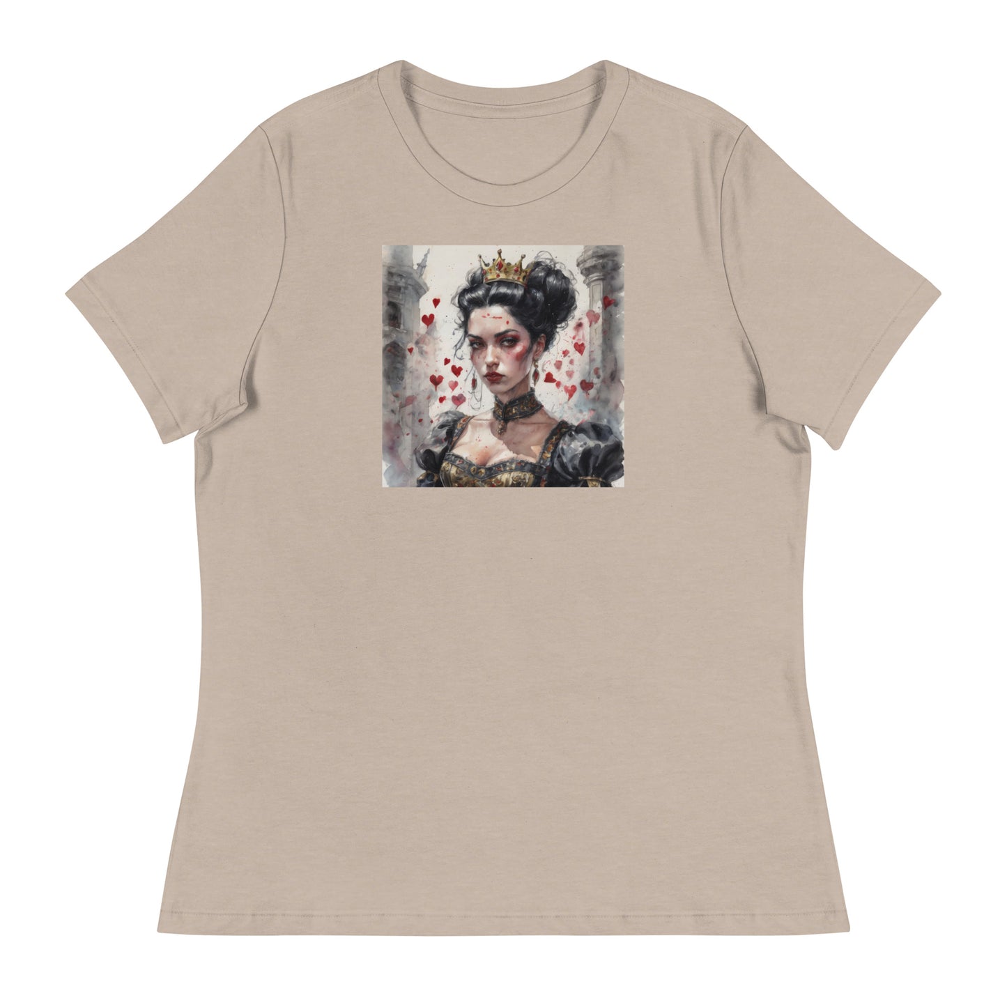 Queen of Hearts Women's T-Shirt Heather Stone