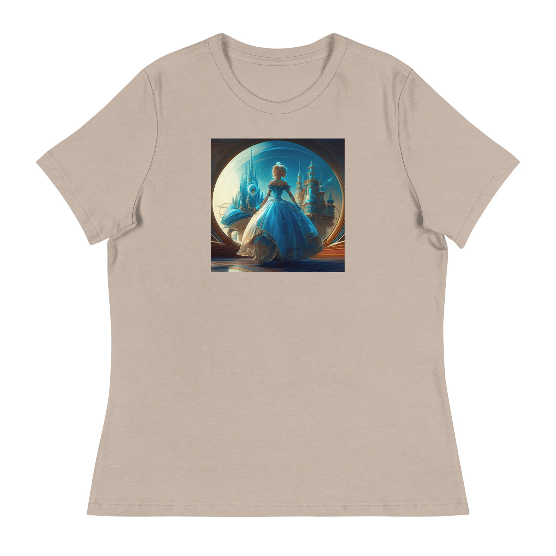 Princess Viewing the City Women's Fairy Tale T-Shirt Heather Stone