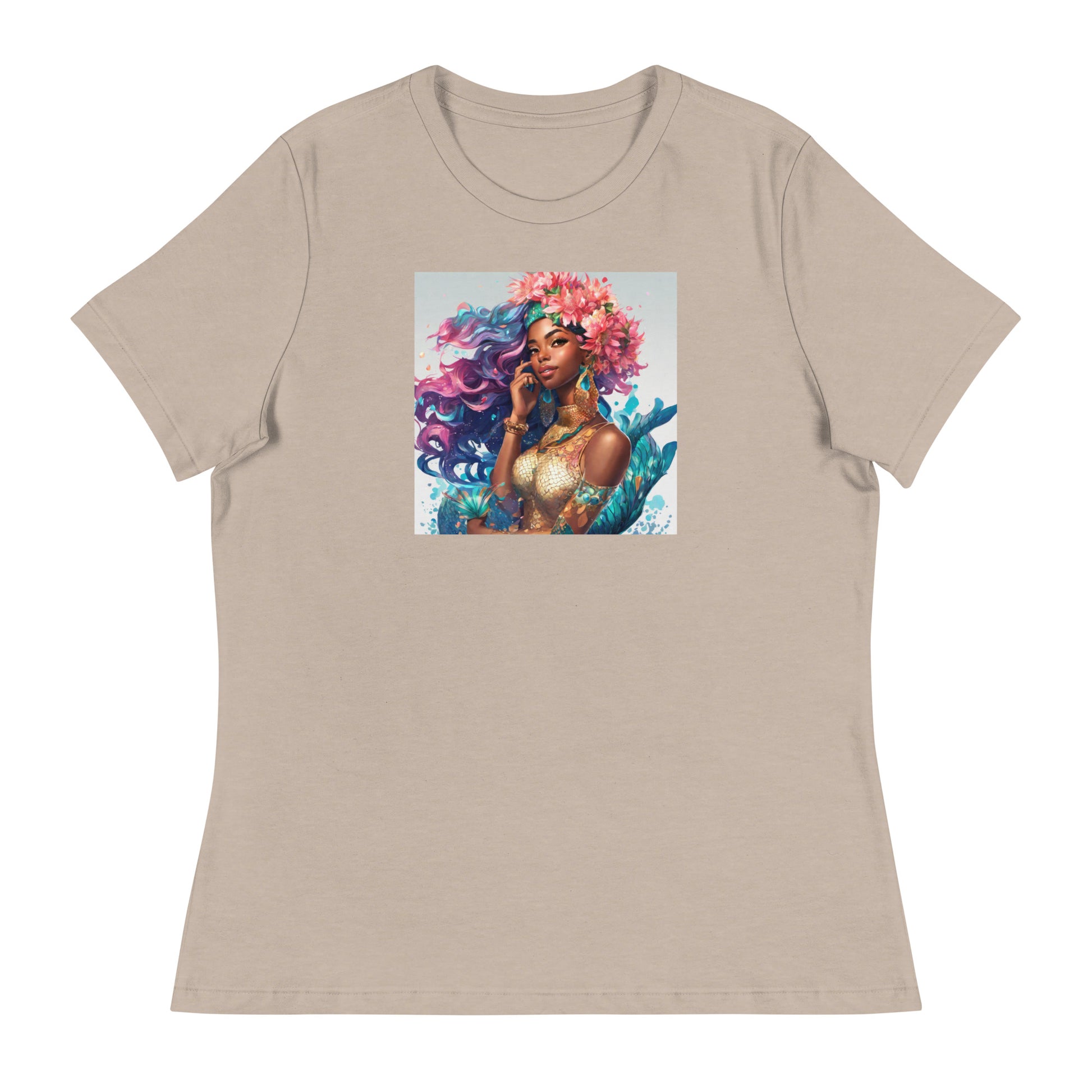 Mermaid Princess Women's T-Shirt Heather Stone