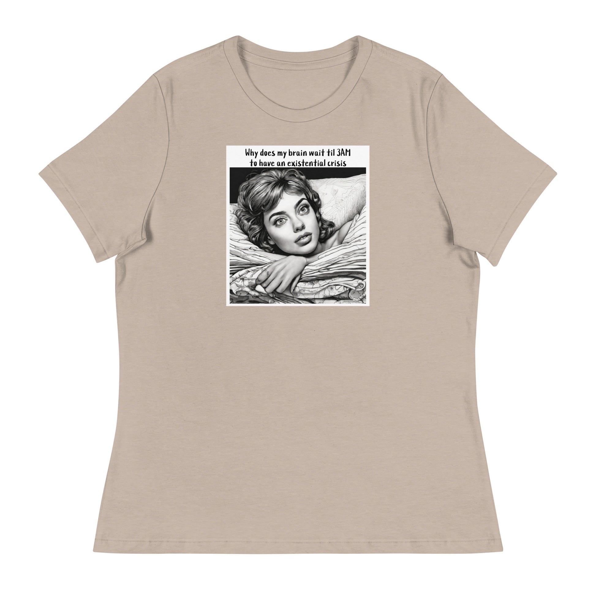 3AM Existential Crisis Women's Funny T-Shirt Heather Stone