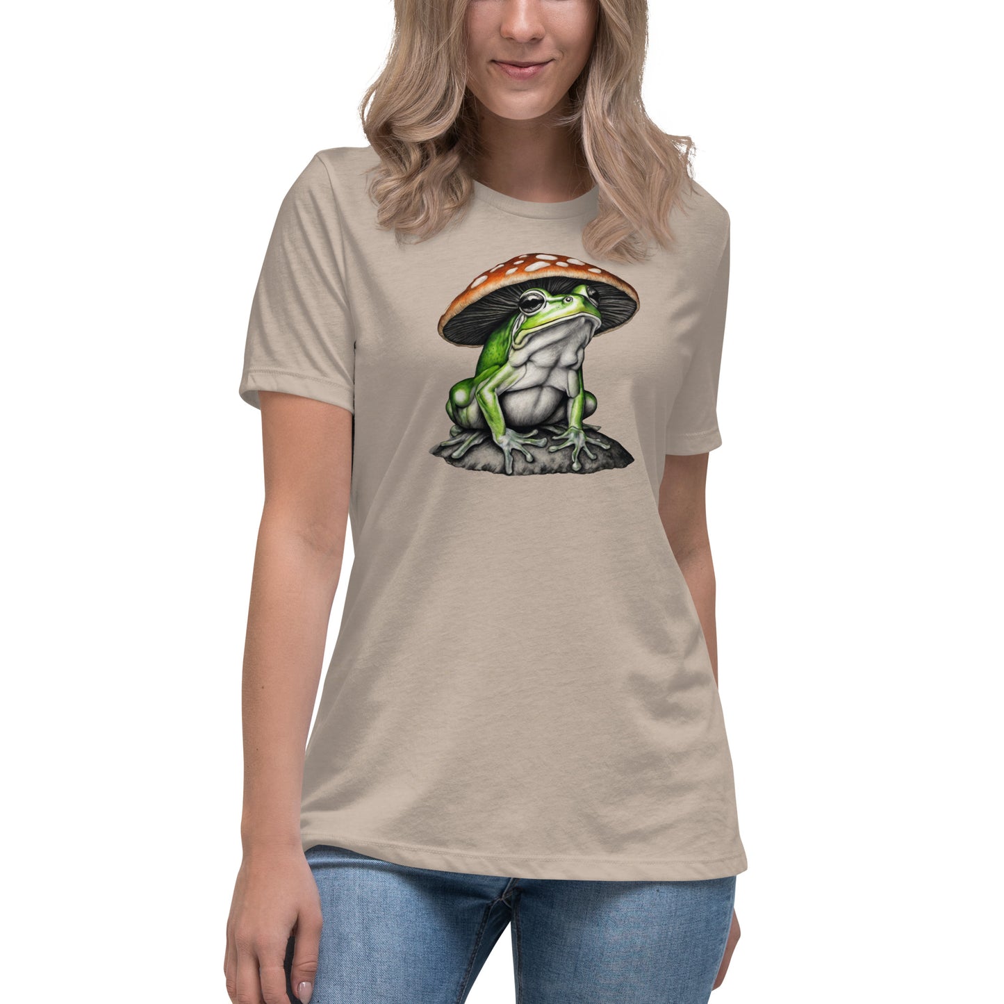 Frog in Shroom Cap Women's Graphic Tee