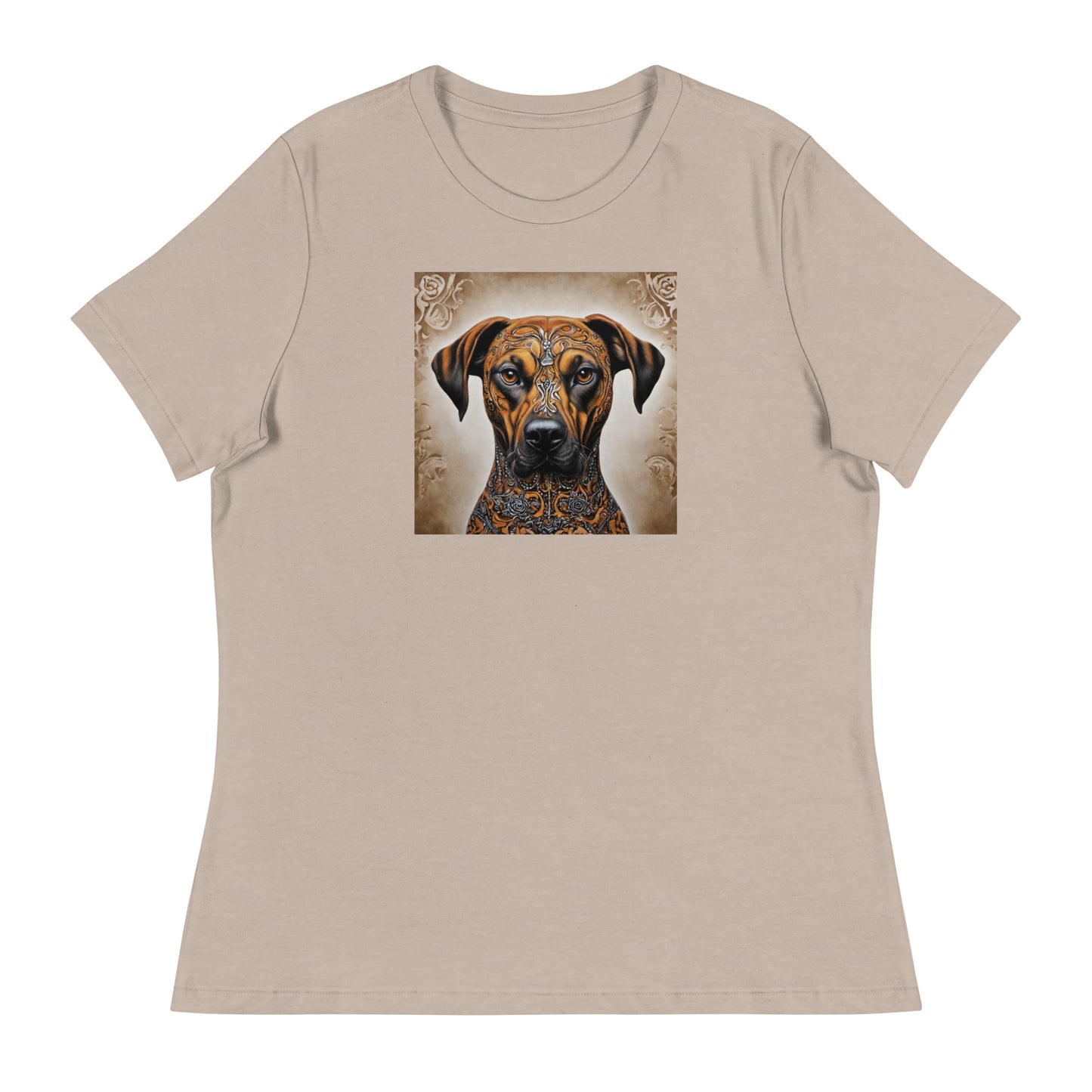 Decorative Dog Women's Animal T-Shirt Heather Stone