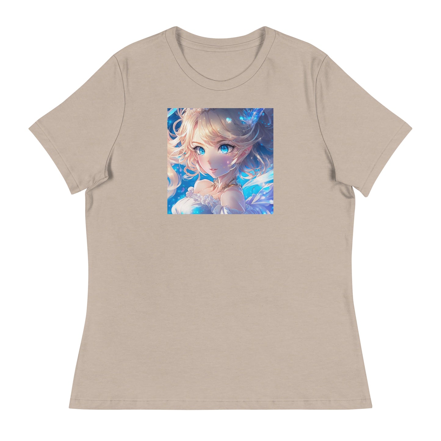 Cute Anime Princess Women's Graphic Tee Heather Stone