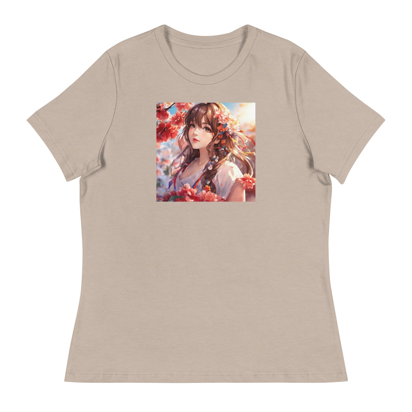 Graceful & Lovely Women's Anime T-Shirt Heather Stone