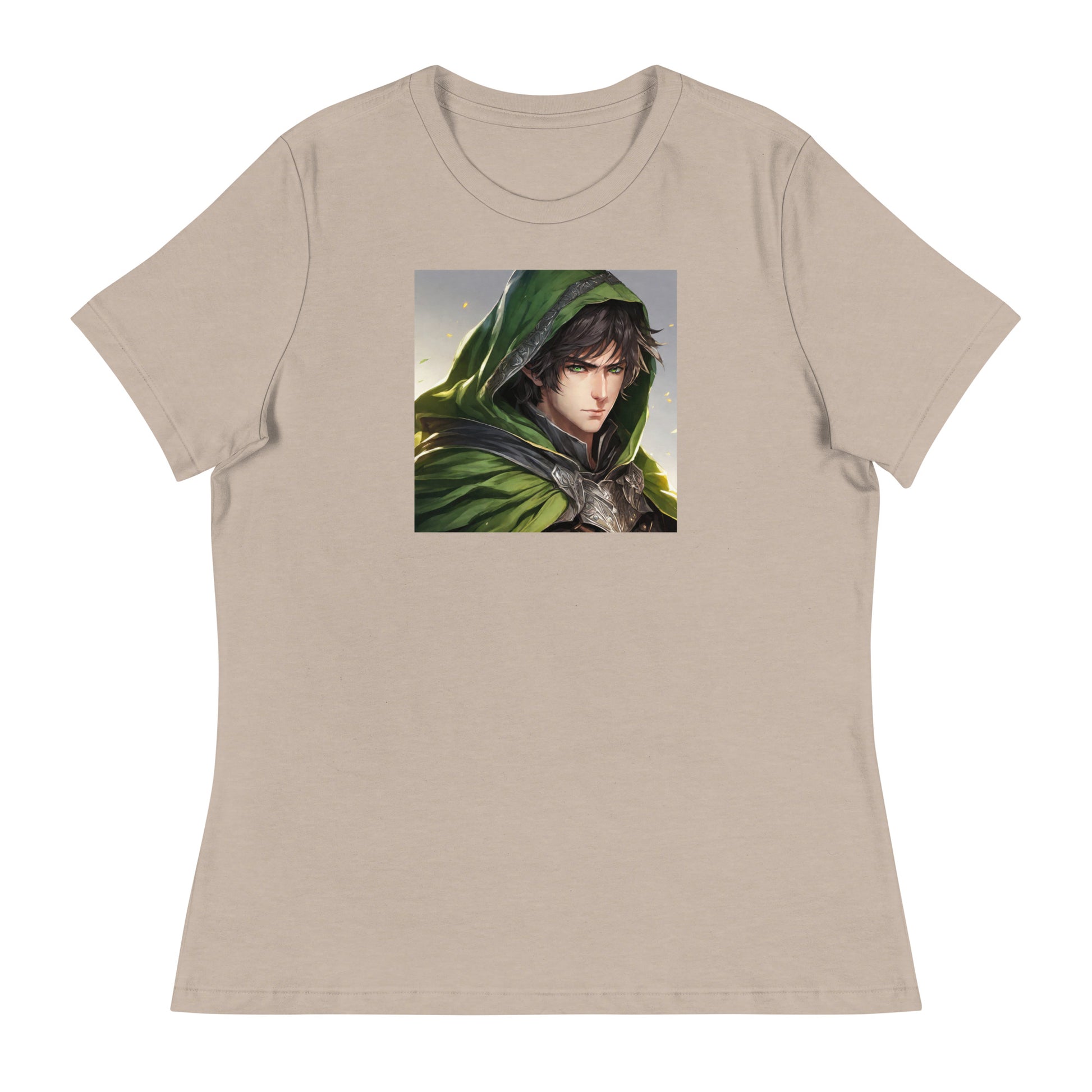 Elven Protector Women's Anime T-Shirt Heather Stone