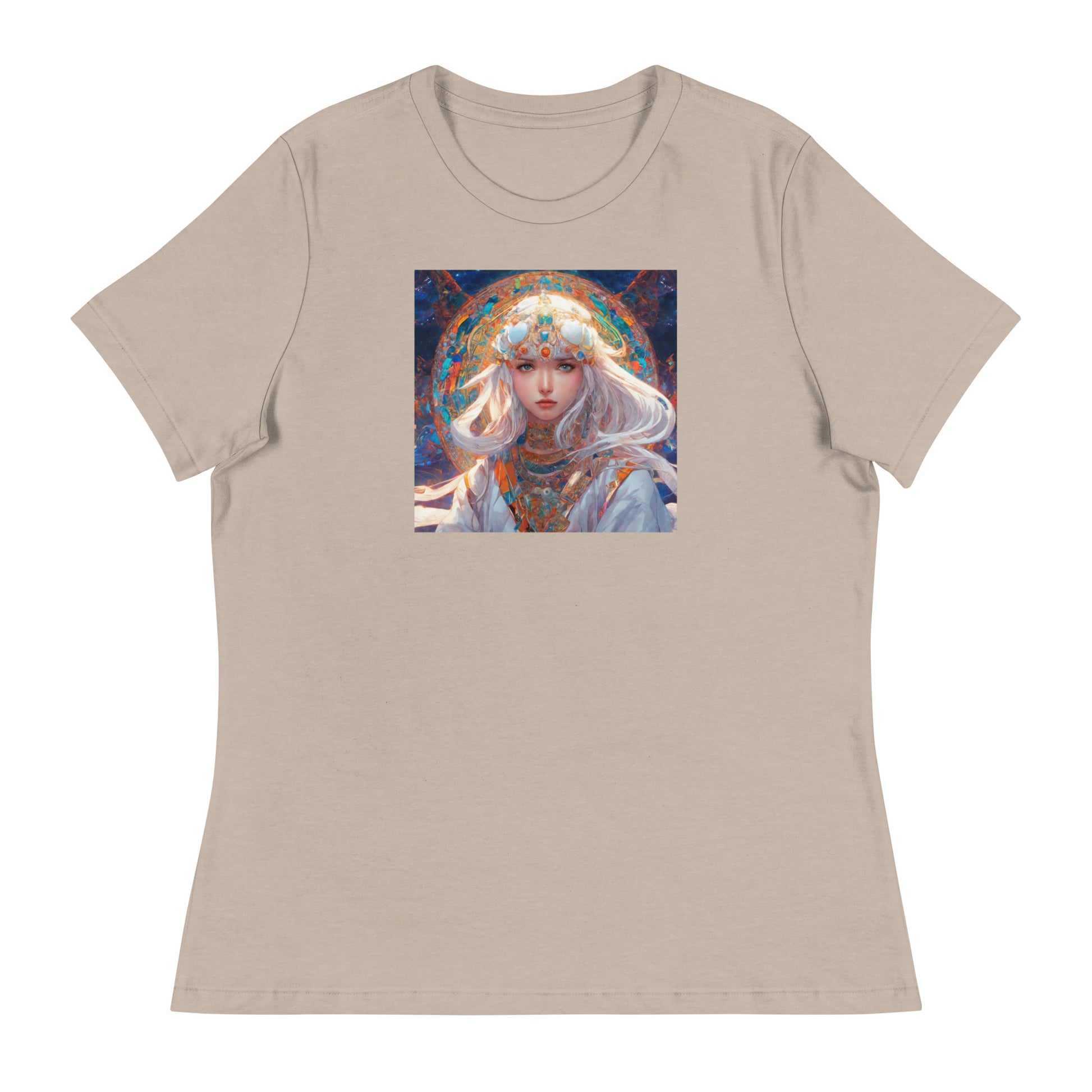 Mystical Mage Women's Anime T-Shirt Heather Stone