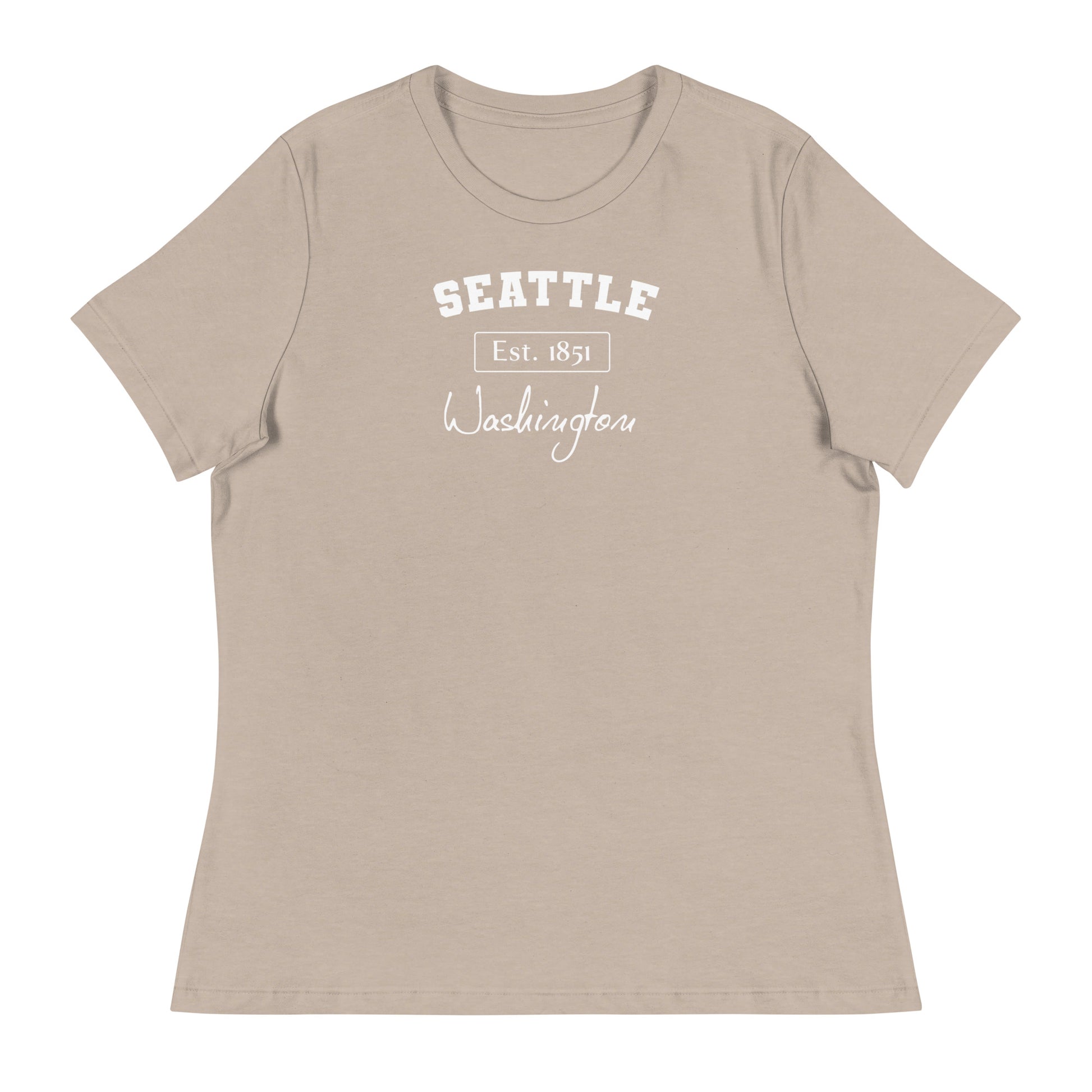 Seattle, Washington Women's T-Shirt Heather Stone