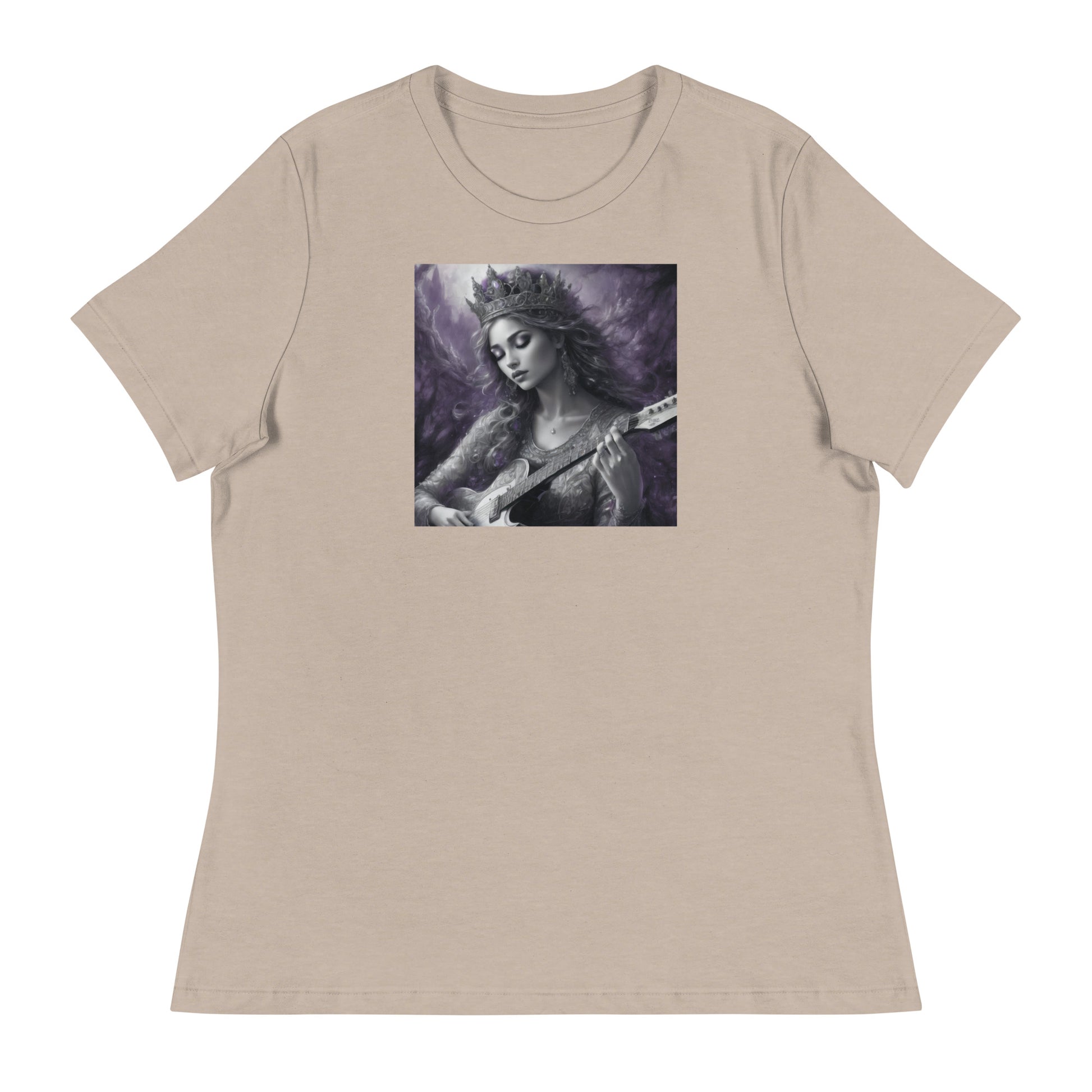 Princess Woman Playing the Guitar T-Shirt Heather Stone