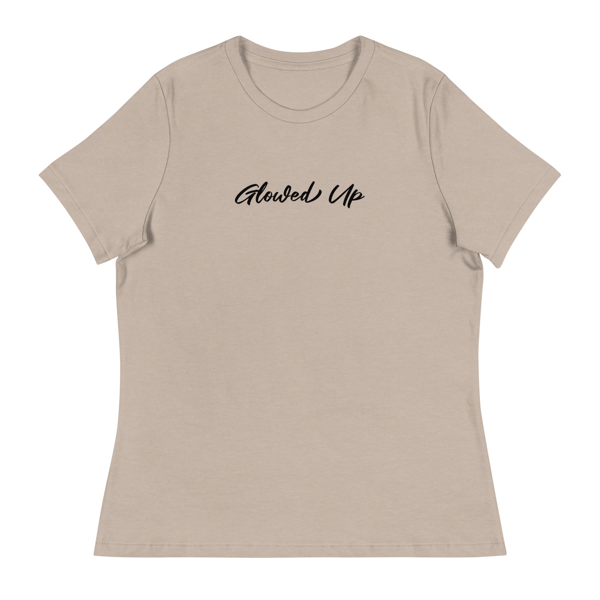 Women's Glowed Up T-Shirt Heather Stone