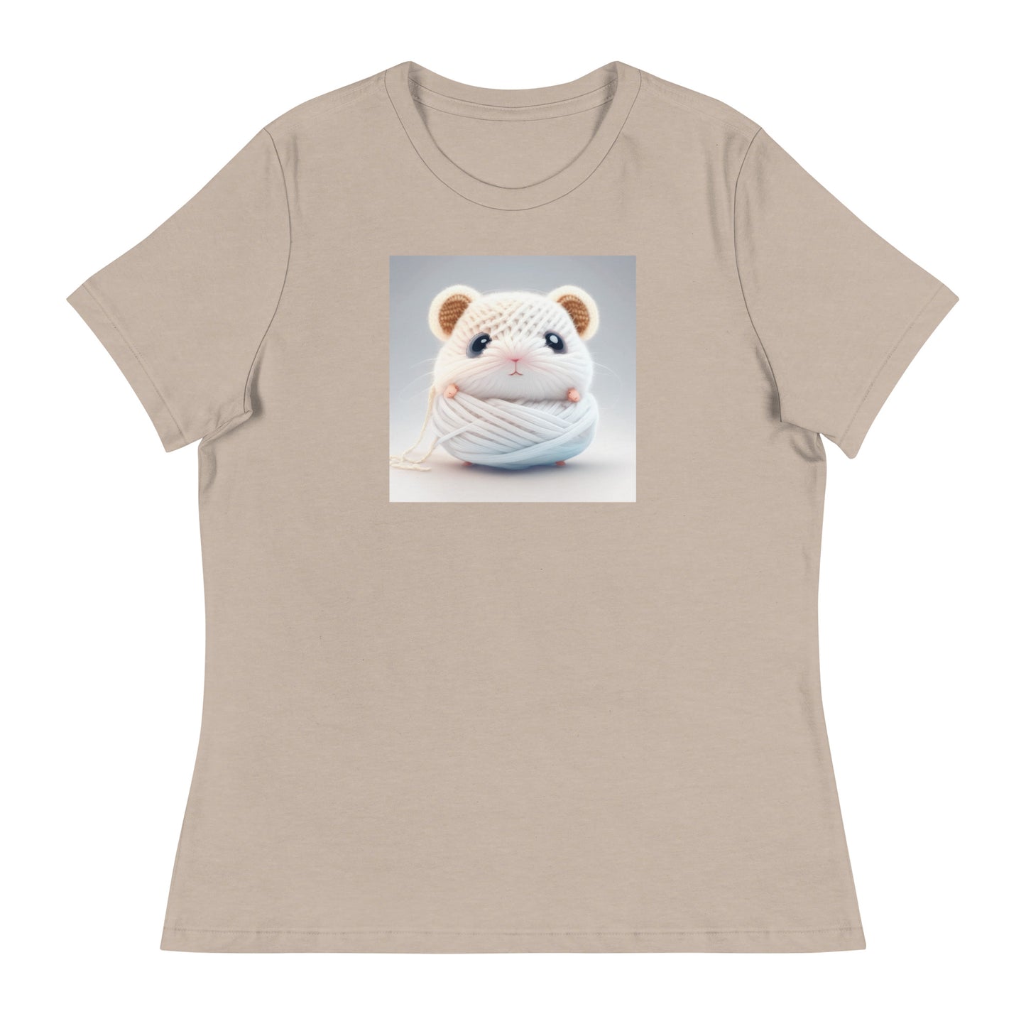 Women's Hamster Amigurumi Crochet Lover T-Shirt Heather Stone