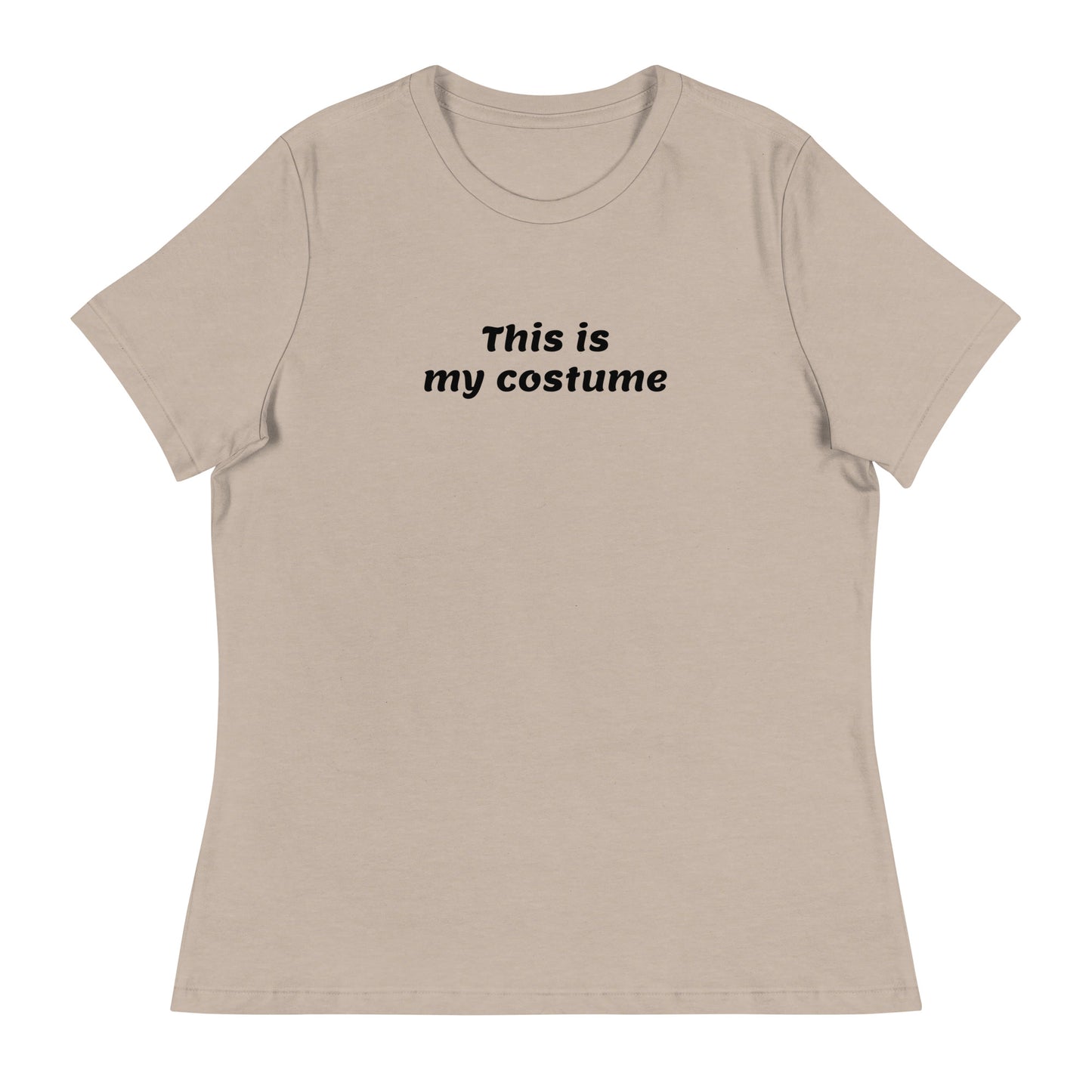 This is my Costume Women's Funny Halloween T-Shirt Heather Stone